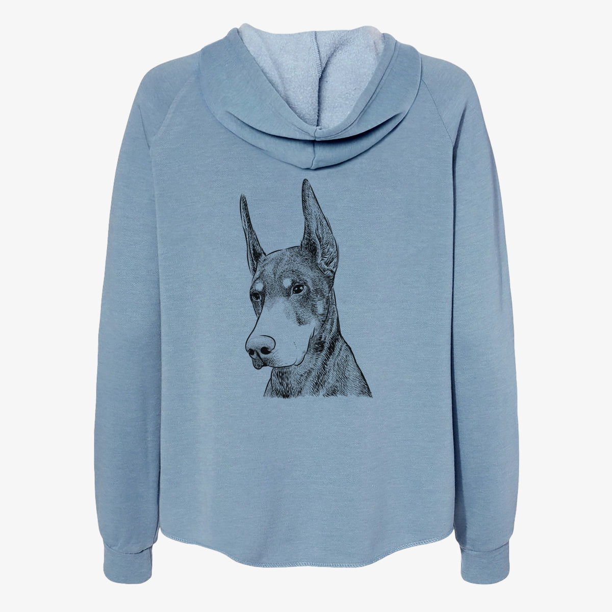 Sunny the Doberman Pinscher - Women's Cali Wave Zip-Up Sweatshirt