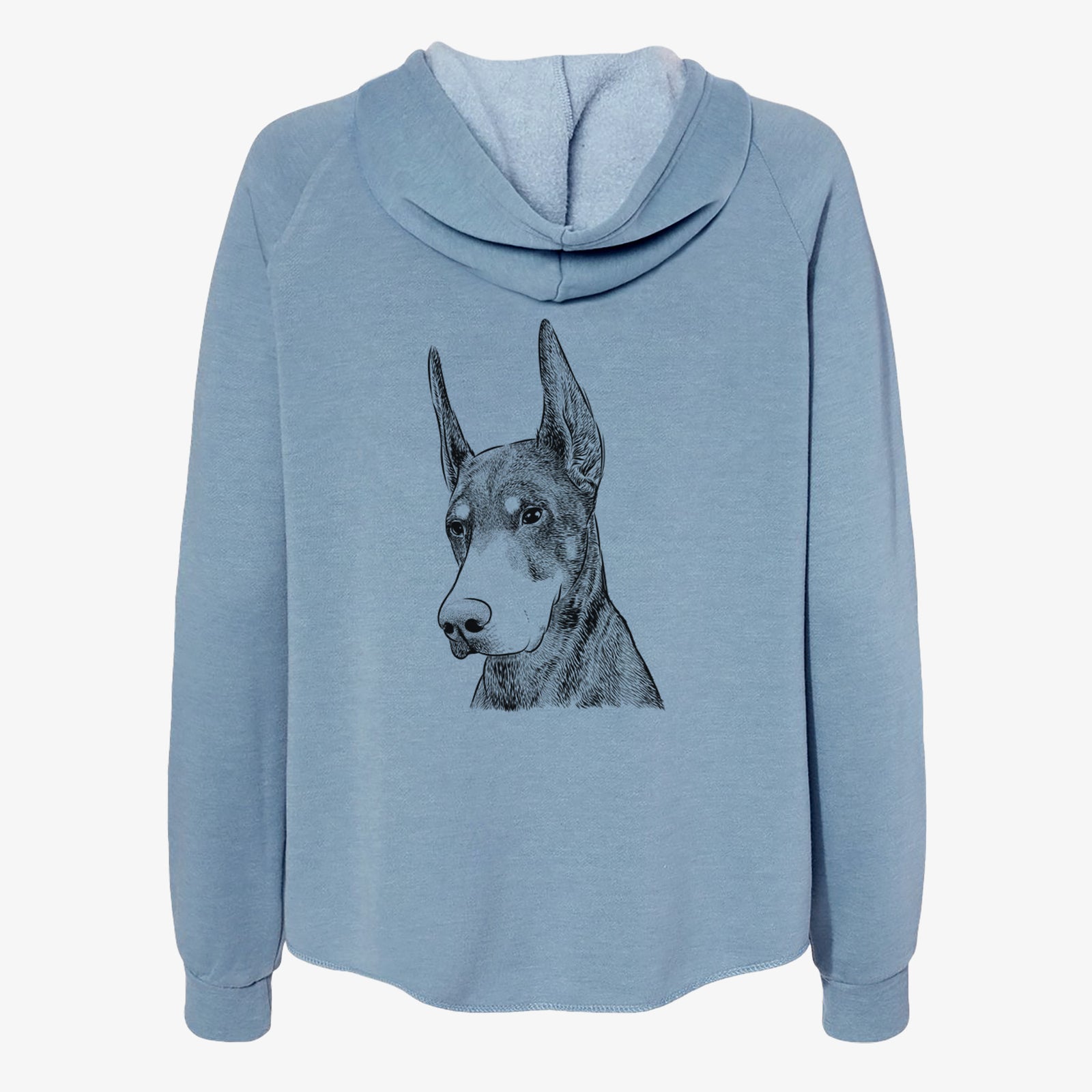 Sunny the Doberman Pinscher - Women's Cali Wave Zip-Up Sweatshirt