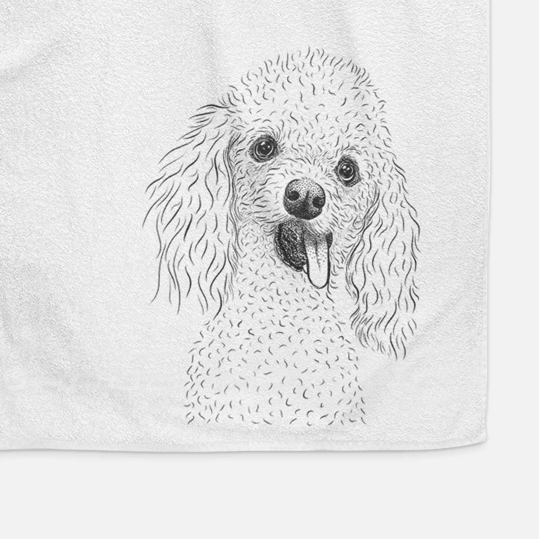 Super Joey the Toy Poodle Decorative Hand Towel