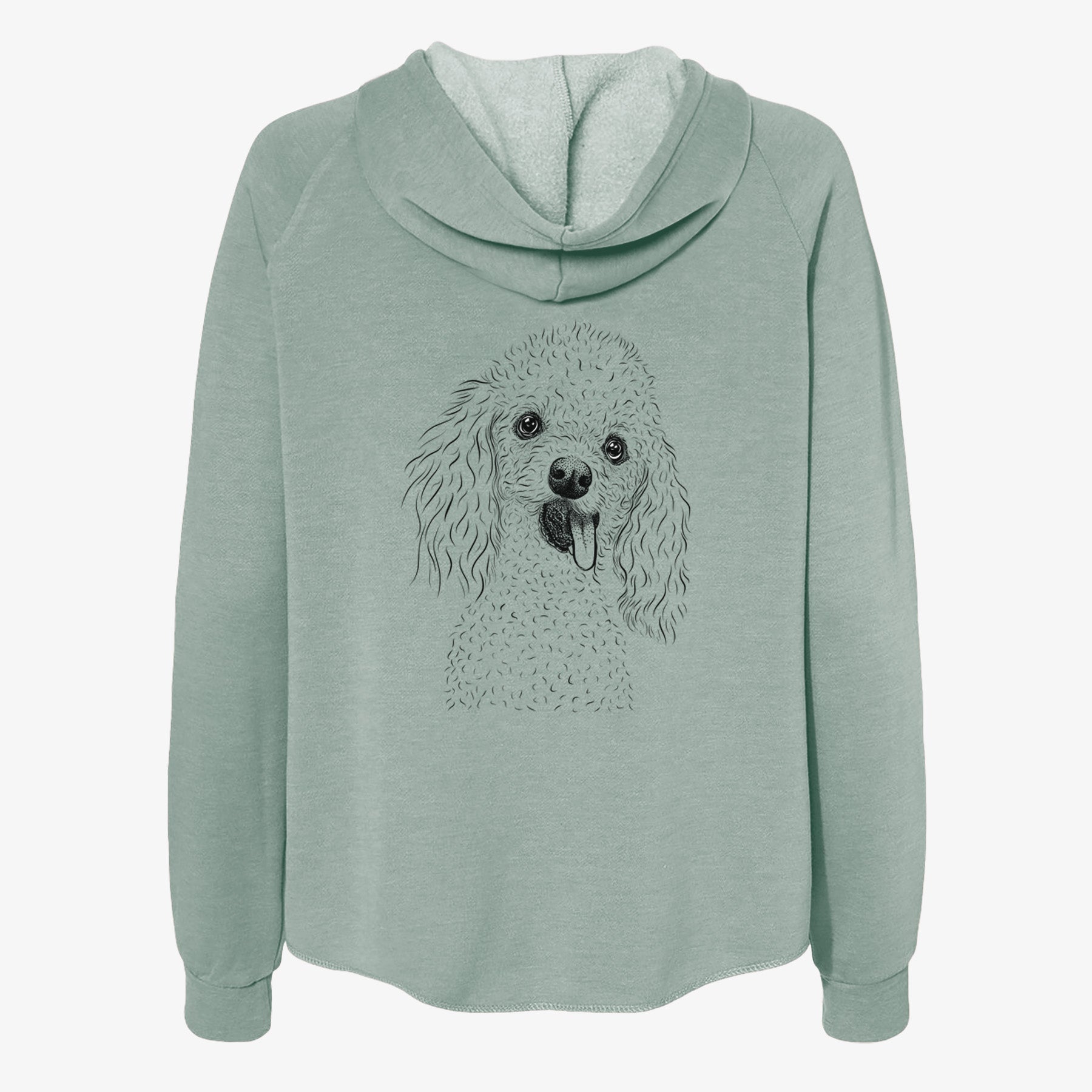 Super Joey the Toy Poodle - Women's Cali Wave Zip-Up Sweatshirt