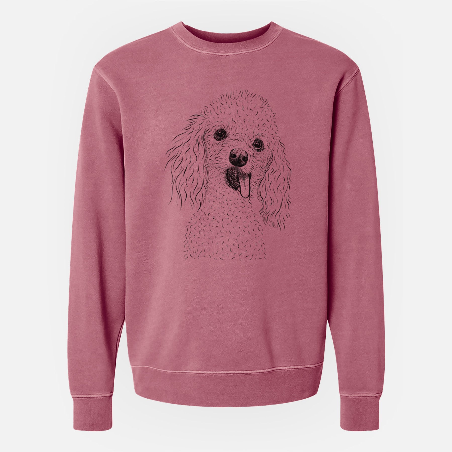 Bare Super Joey the Toy Poodle - Unisex Pigment Dyed Crew Sweatshirt