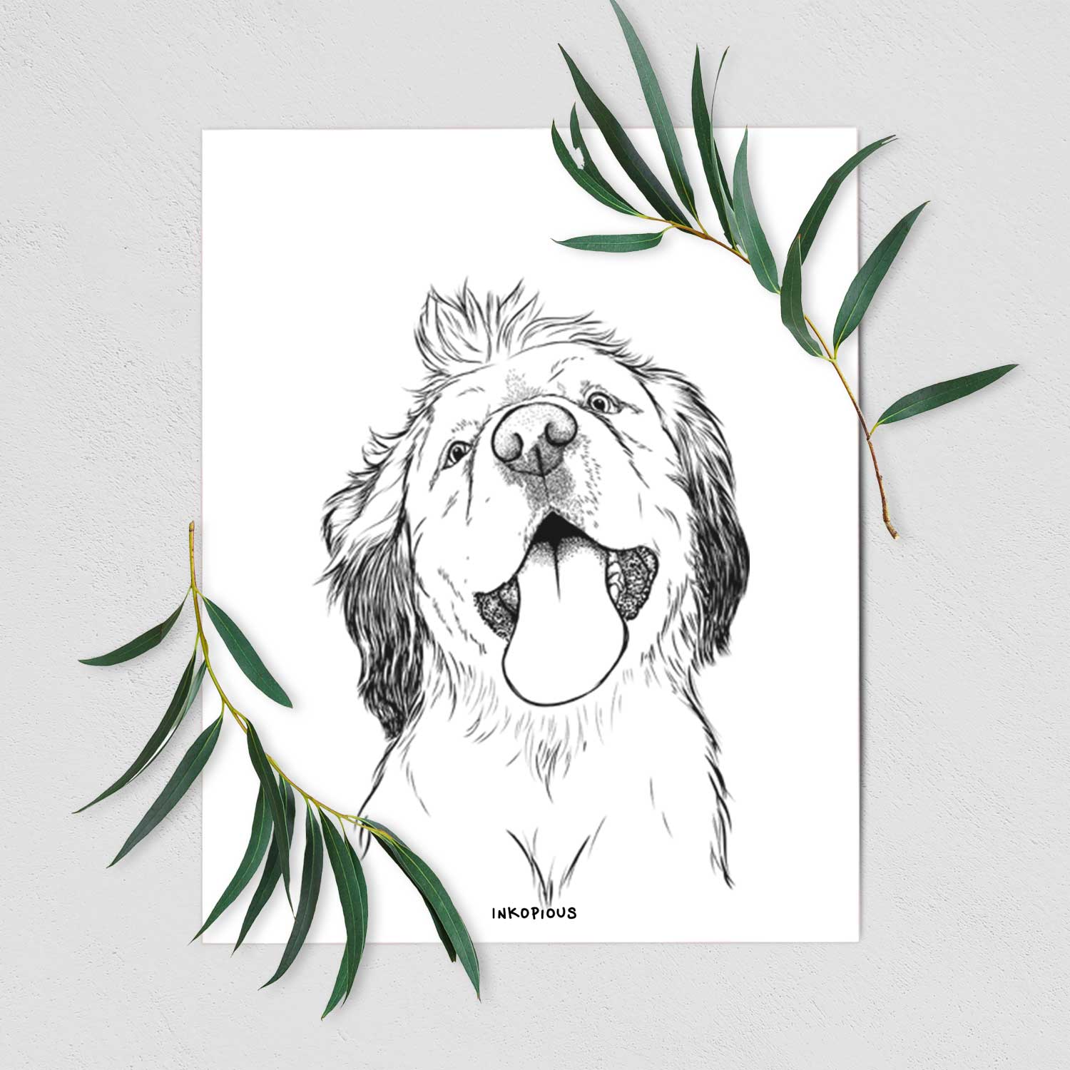 Sven the Mixed Breed Art Print