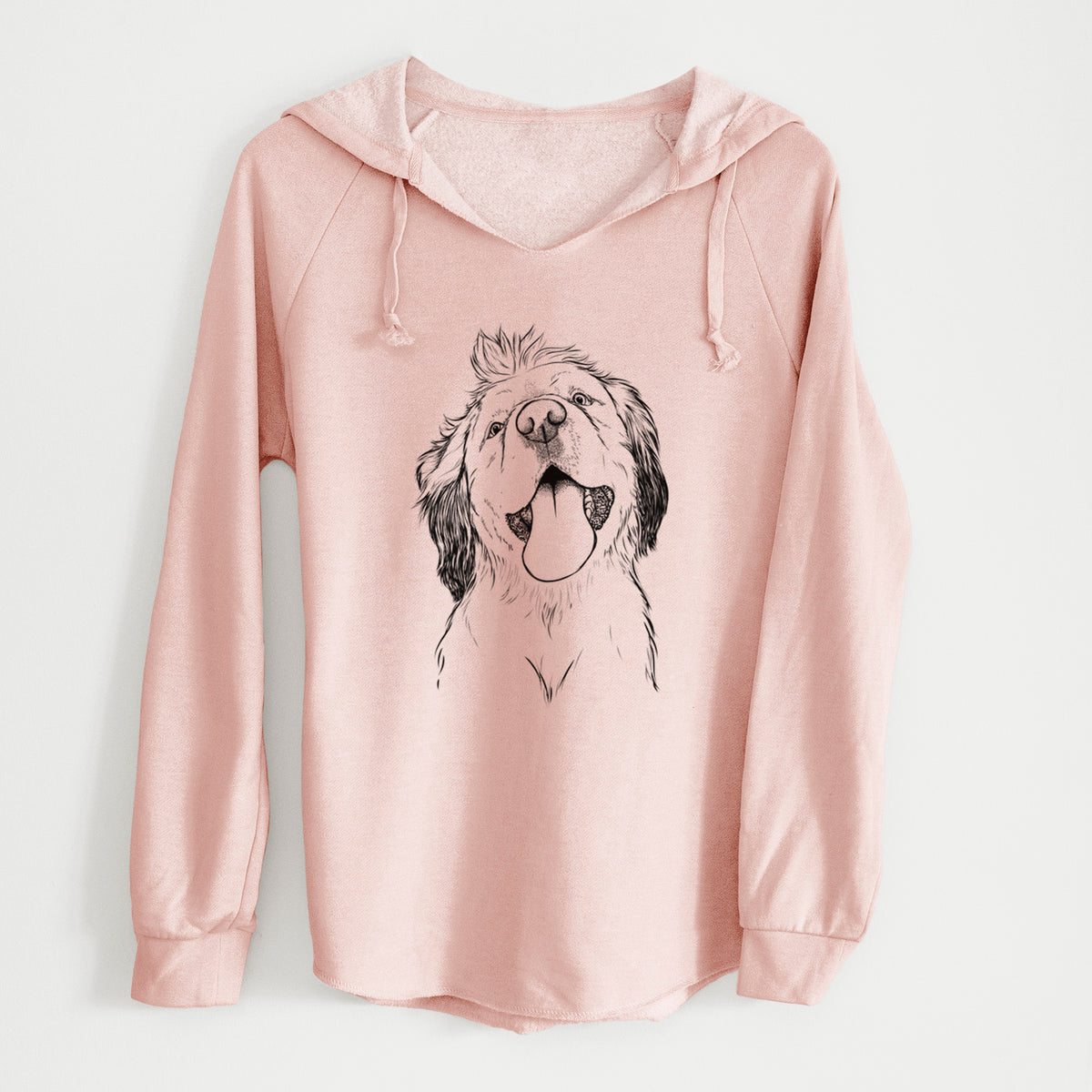 Bare Sven the Double Merle Spaniel Aussie Mix - Cali Wave Hooded Sweatshirt