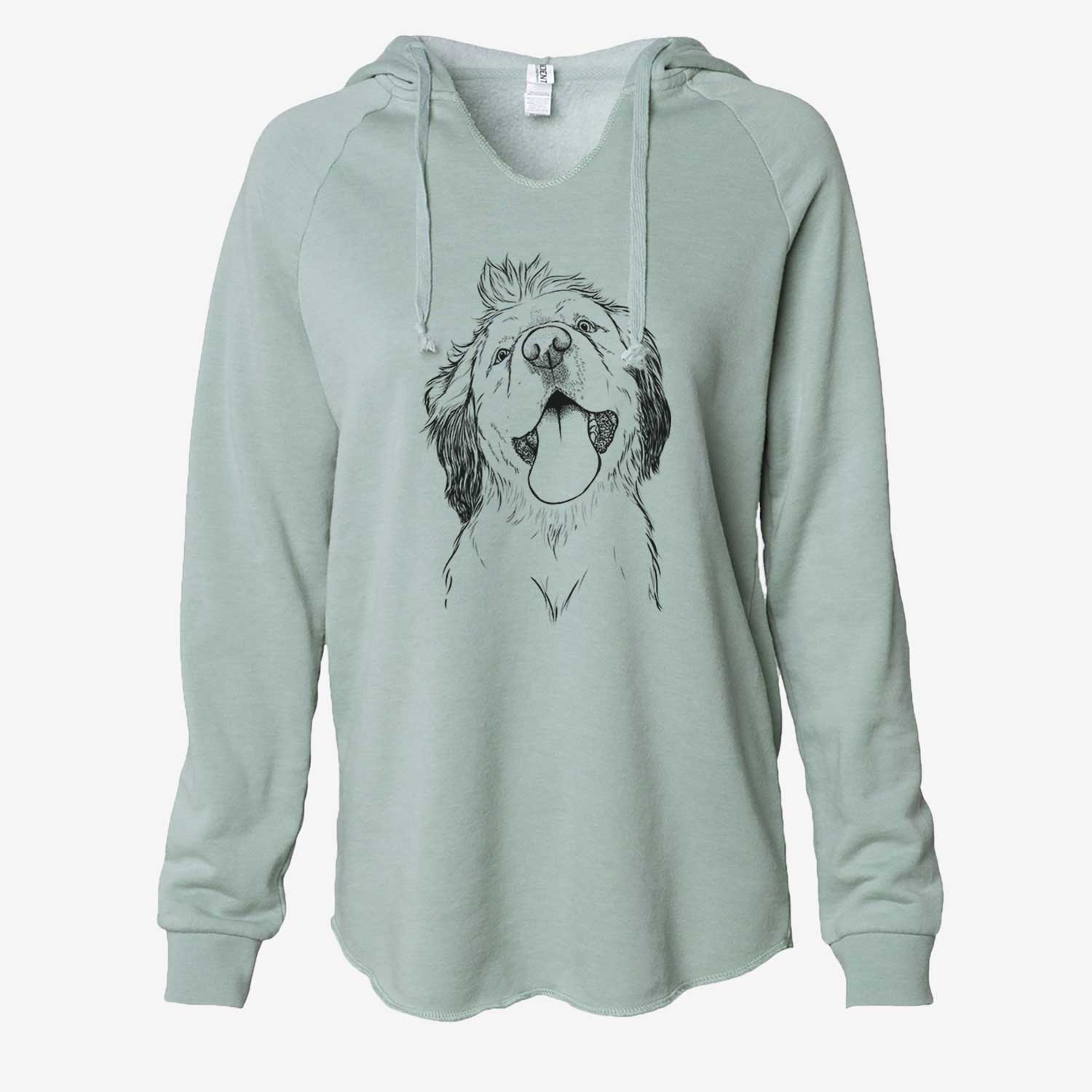 Sven the Double Merle Spaniel Aussie Mix - Cali Wave Hooded Sweatshirt