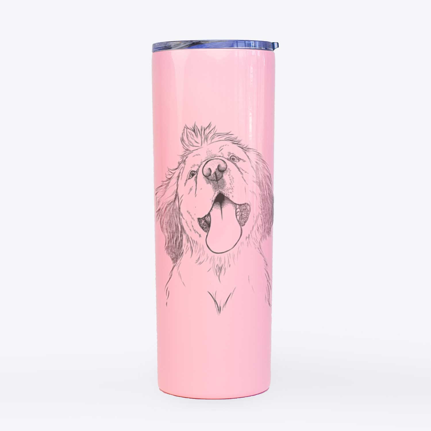 Sven the Double Merle Spaniel Aussie Mix - 20oz Skinny Tumbler