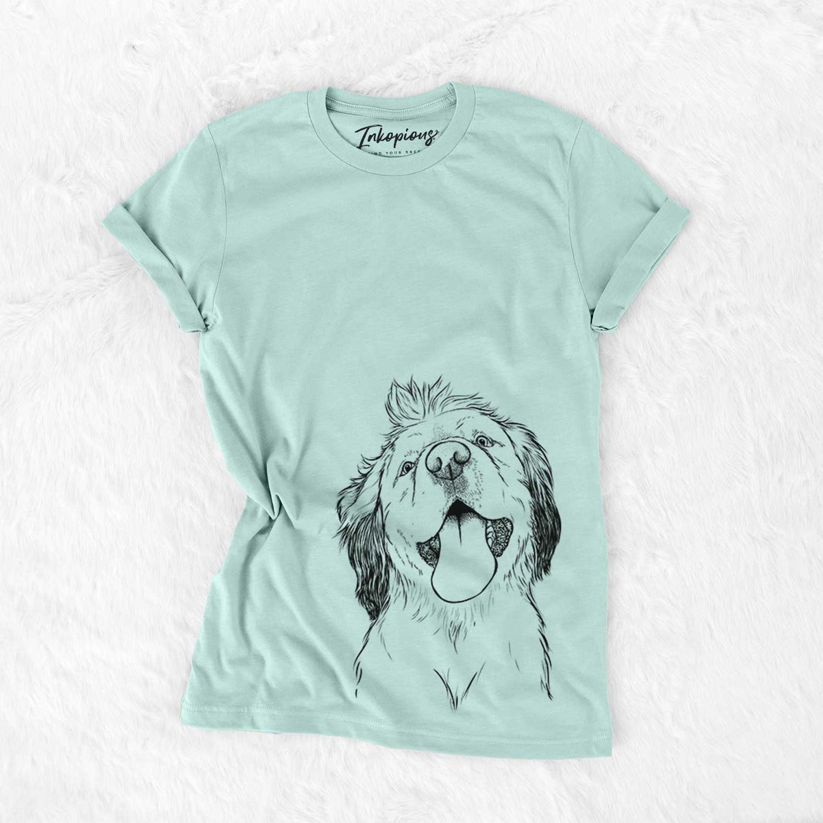 Sven the Double Merle Spaniel Aussie Mix - Bella Canvas Unisex Crewneck