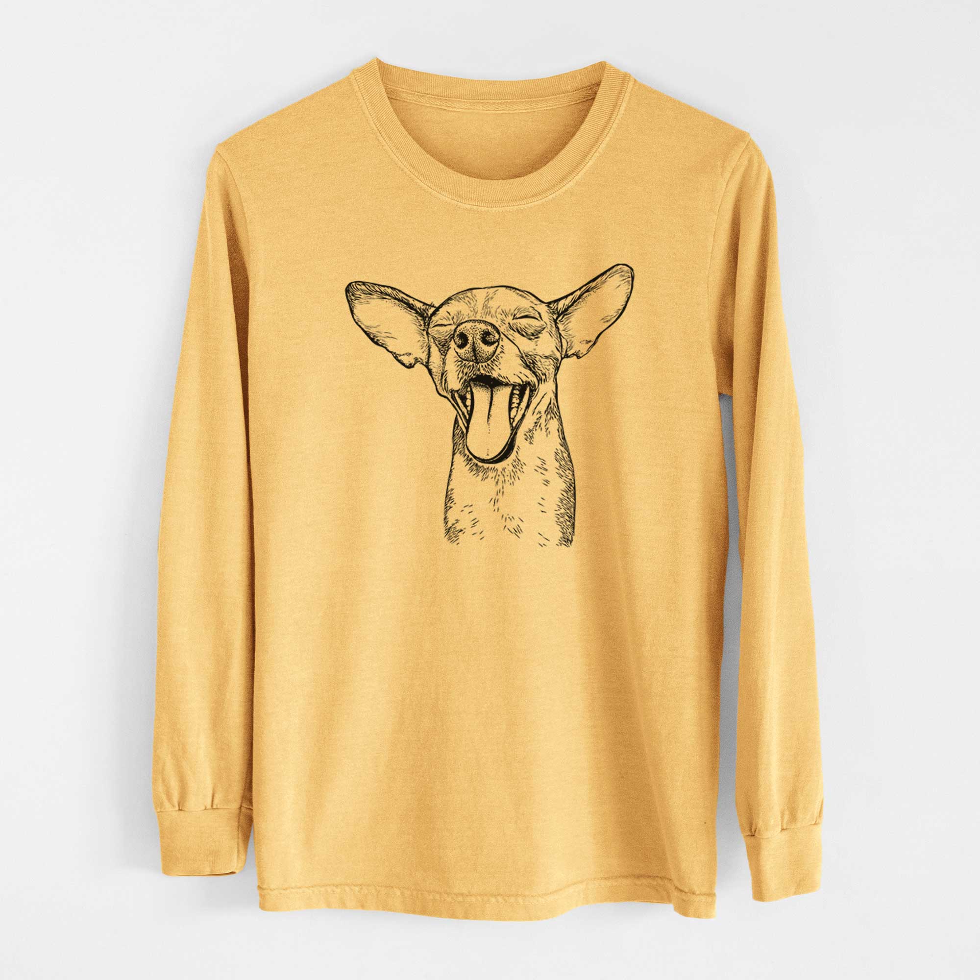 Bare SweetBailey the Chihuahua Mix - Heavyweight 100% Cotton Long Sleeve