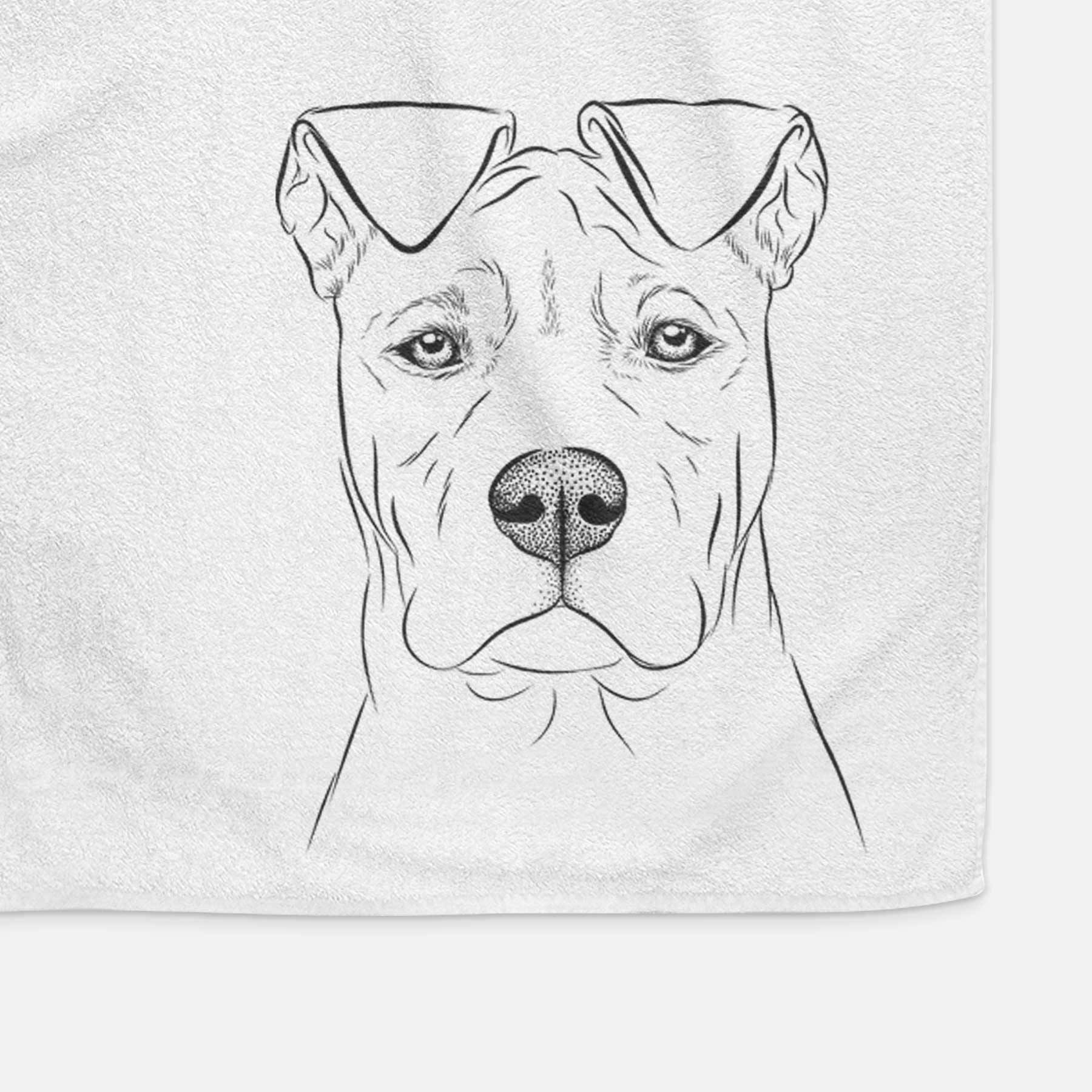 Sweet Finn the Mixed Breed Decorative Hand Towel