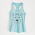 Sweet Finn the Mixed Breed - Women's Racerback Tanktop