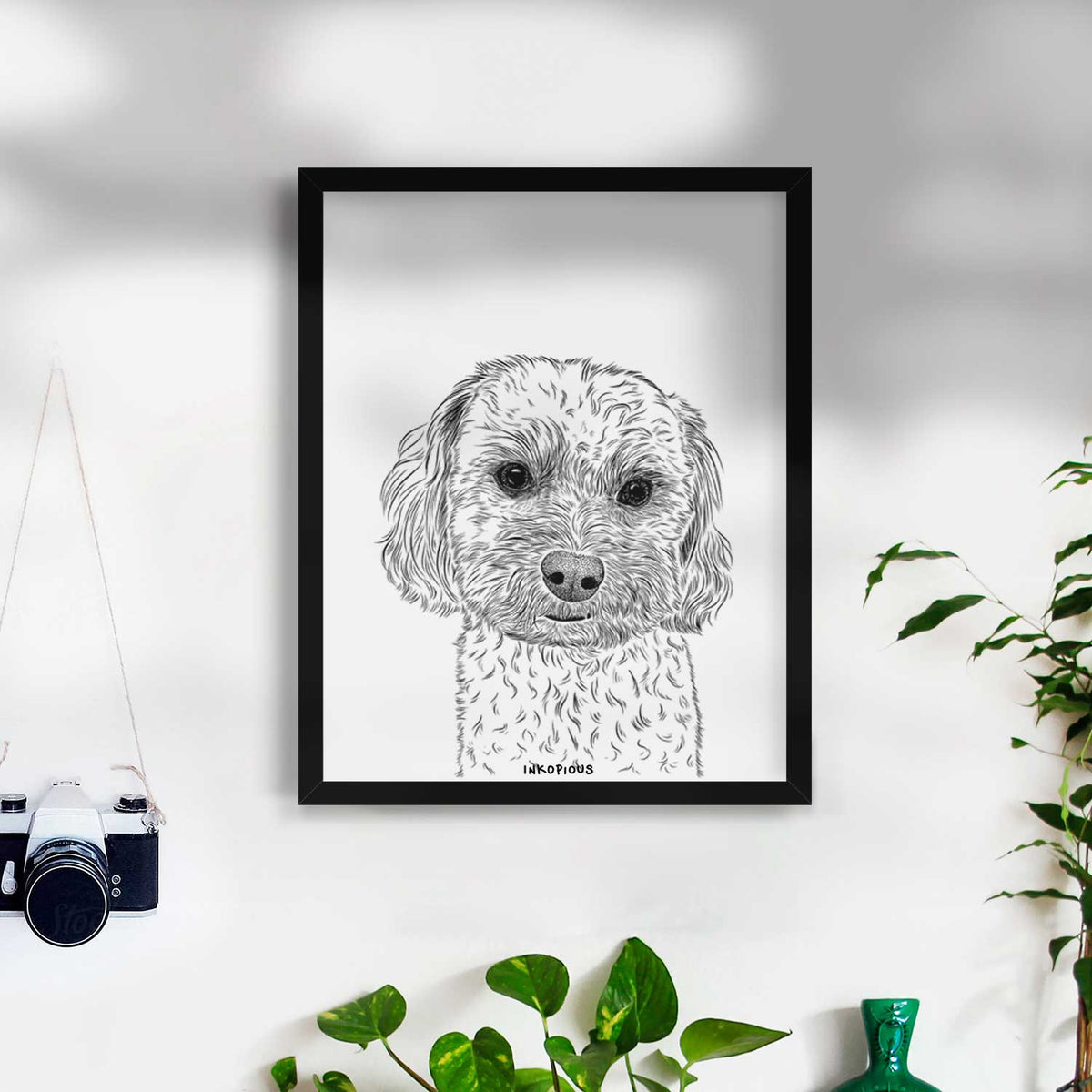 Sweet George the Mixed Breed Art Print