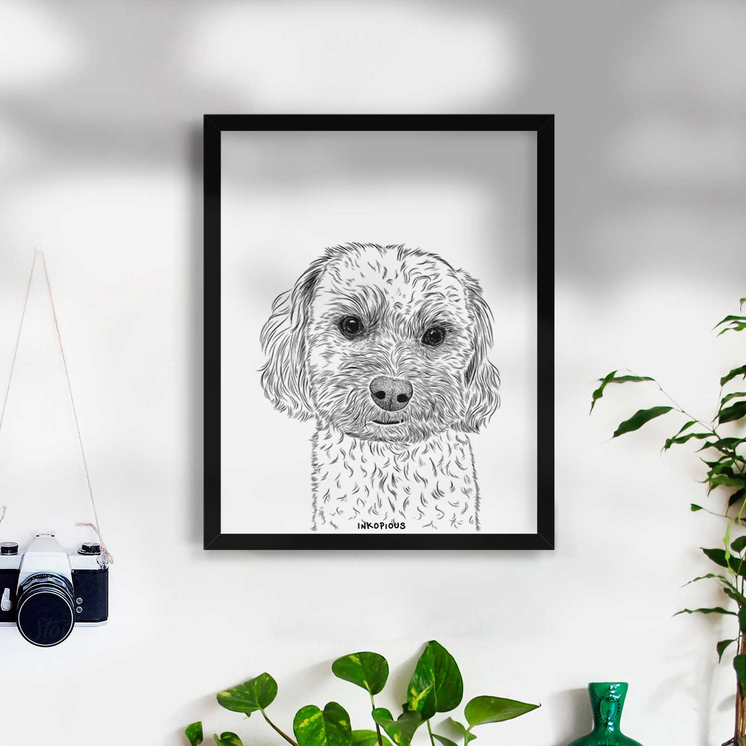 Sweet George the Mixed Breed Art Print