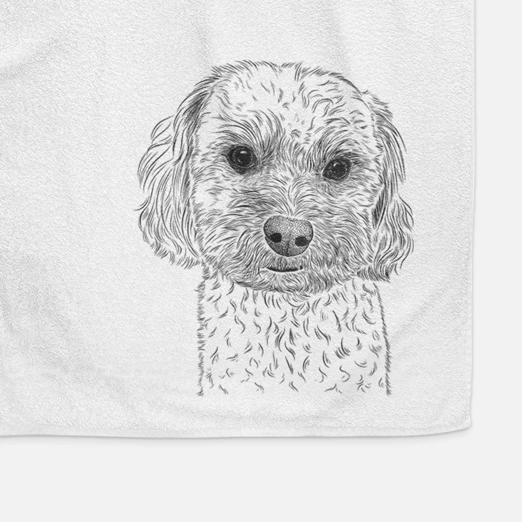 Sweet George the Mixed Breed Decorative Hand Towel