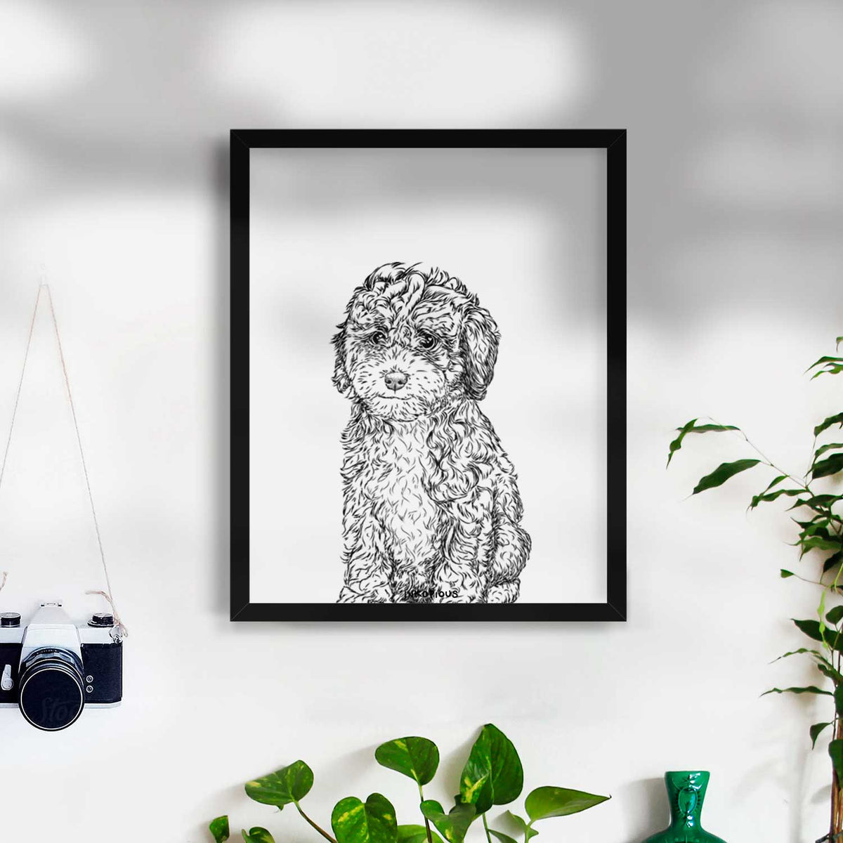 Sweet Tea the Mini Doodle Art Print