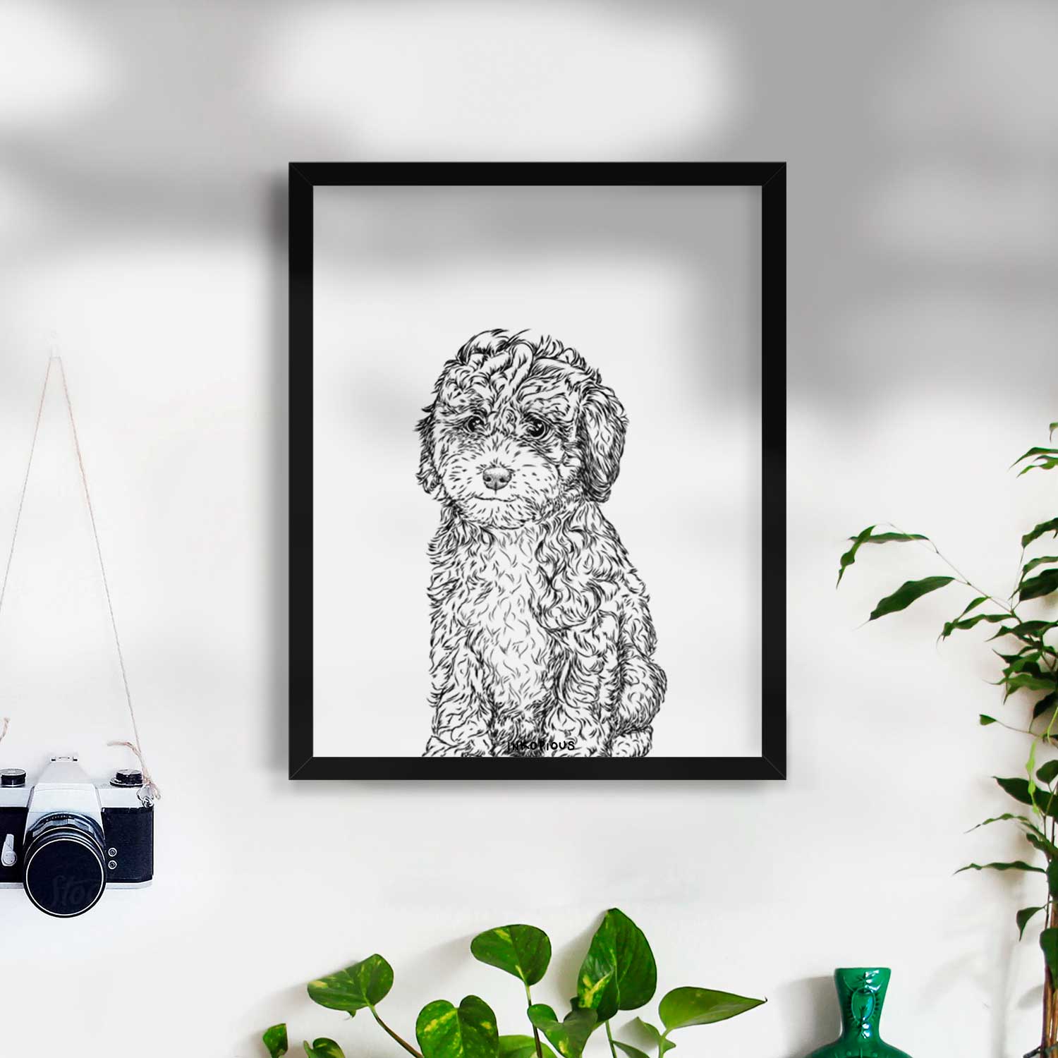 Sweet Tea the Mini Doodle Art Print