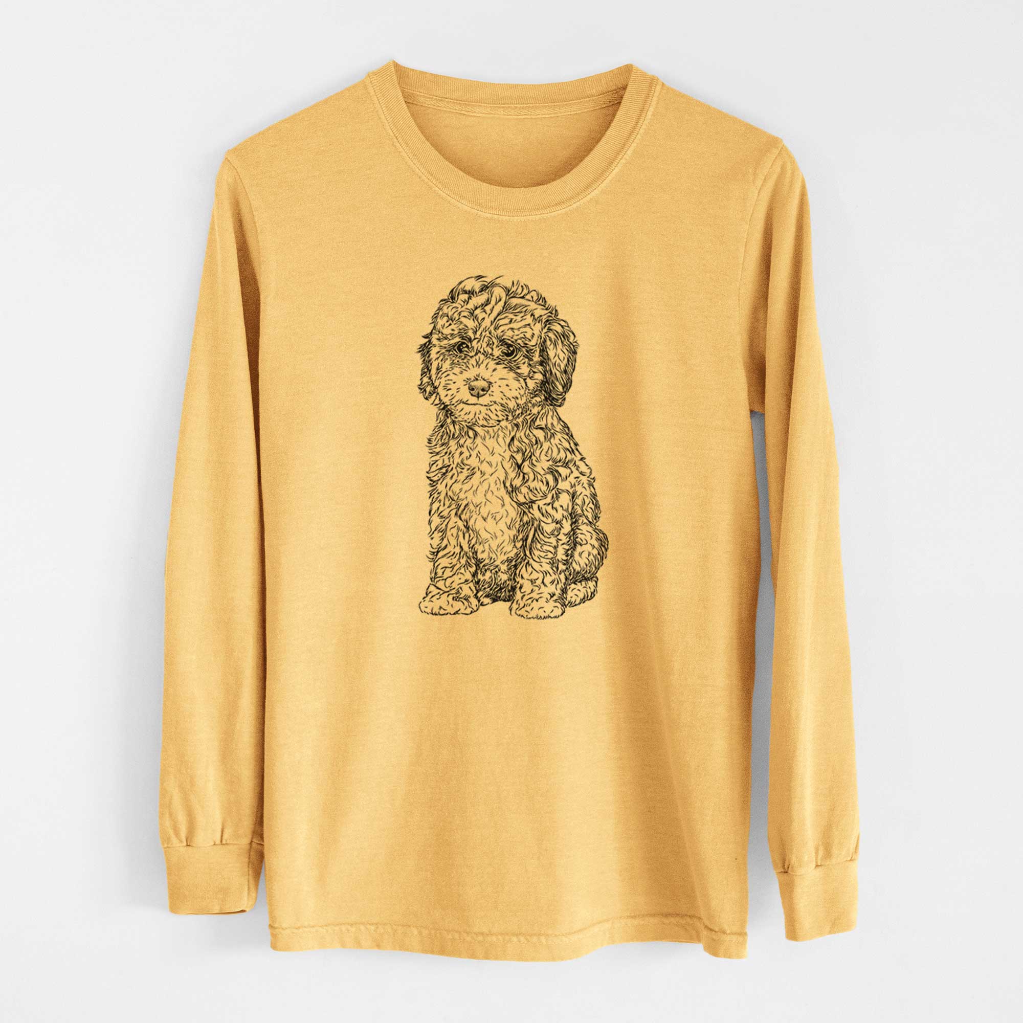 Bare Sweet Tea the Mini Doodle - Heavyweight 100% Cotton Long Sleeve