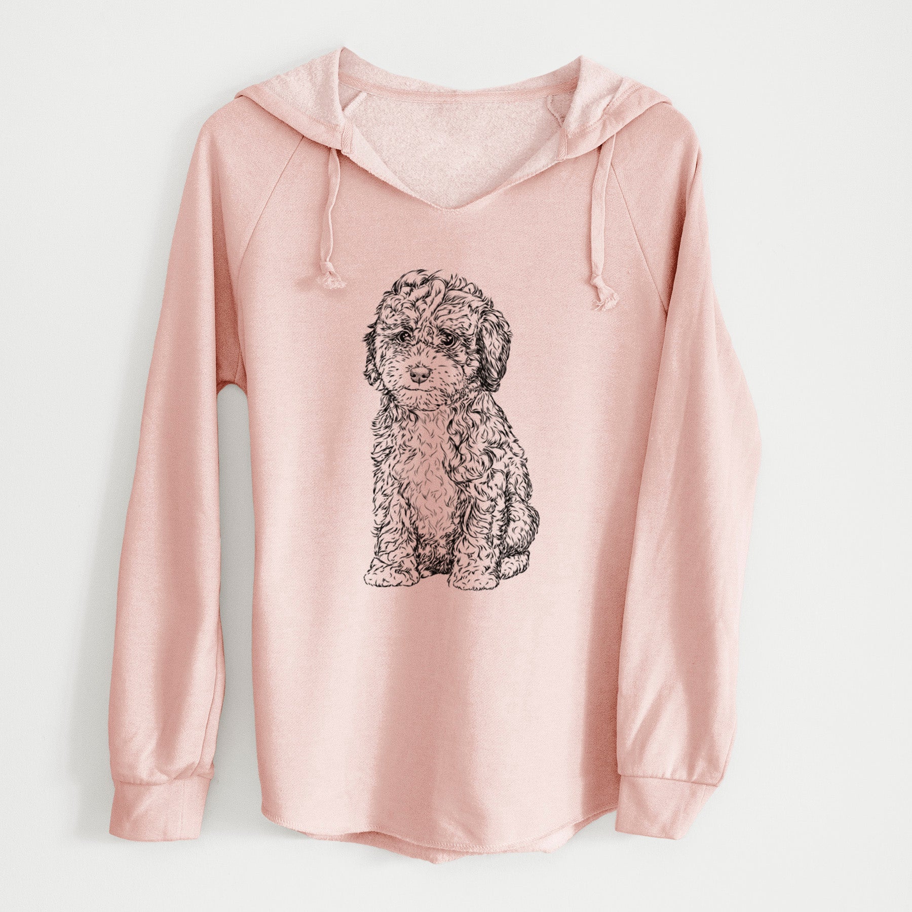 Bare Sweet Tea the Mini Doodle - Cali Wave Hooded Sweatshirt