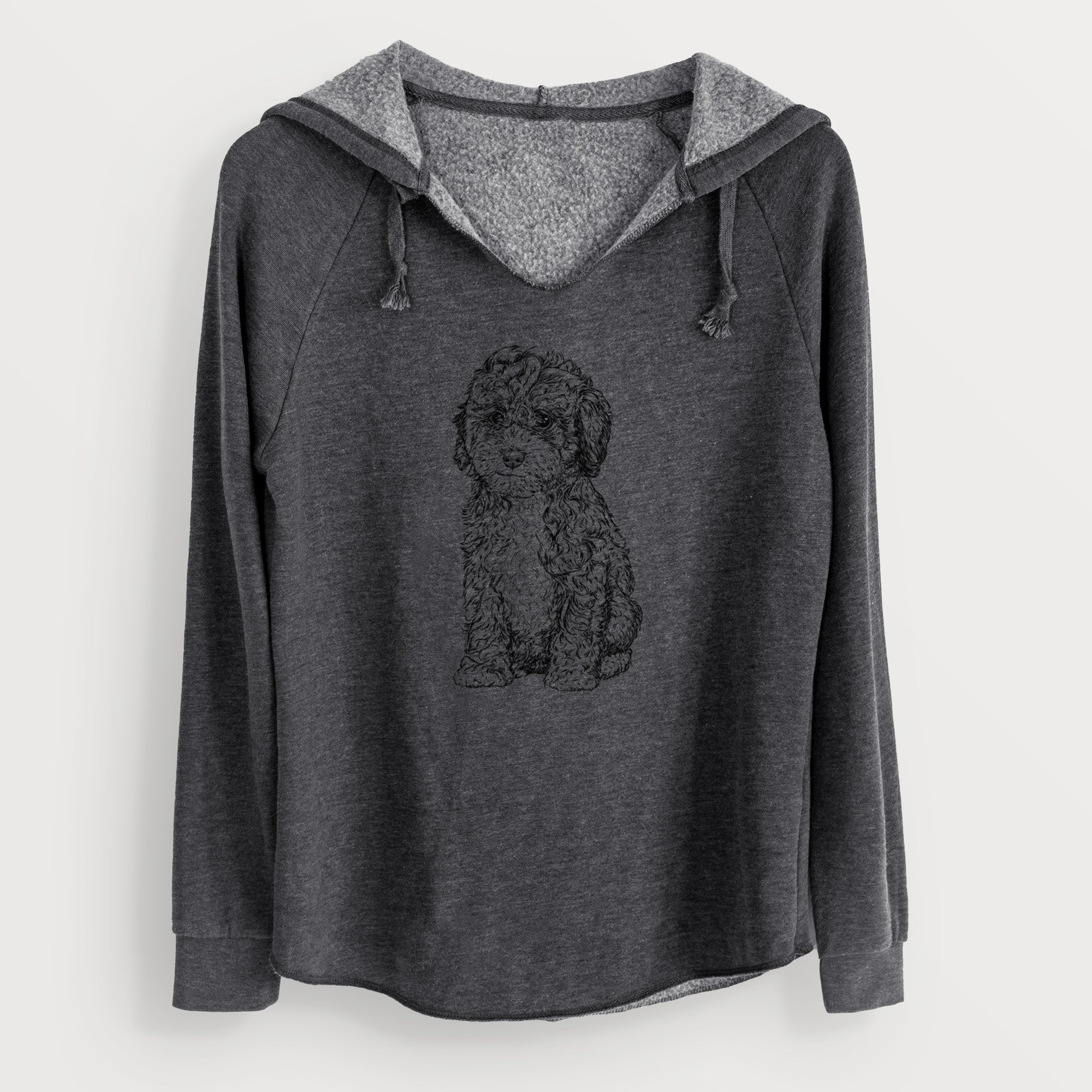 Bare Sweet Tea the Mini Doodle - Cali Wave Hooded Sweatshirt