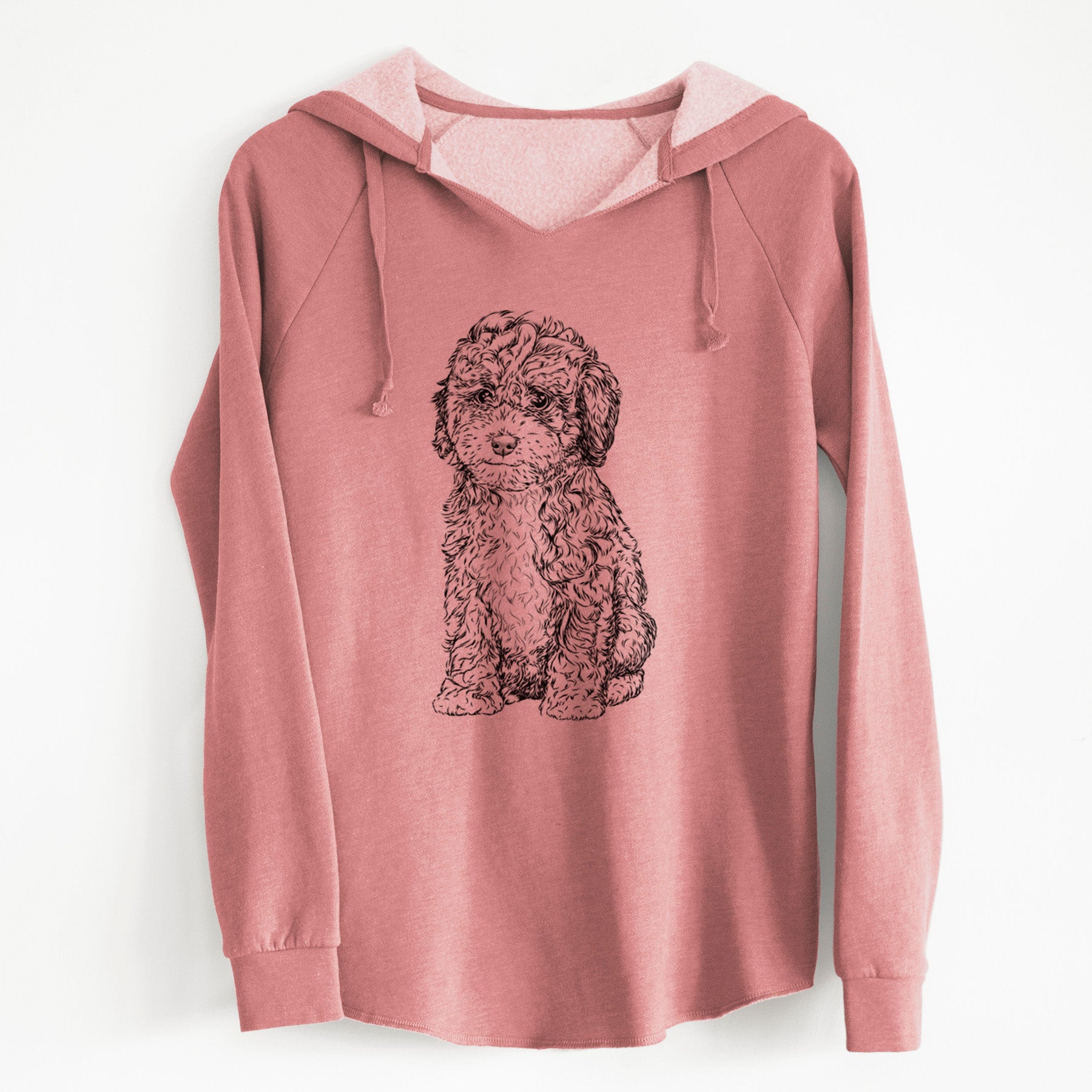 Bare Sweet Tea the Mini Doodle - Cali Wave Hooded Sweatshirt