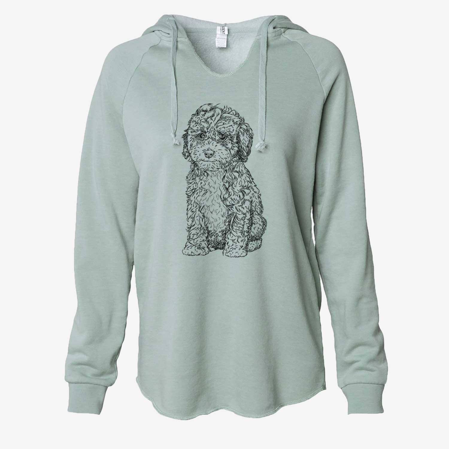 Sweet Tea the Mini Doodle - Cali Wave Hooded Sweatshirt