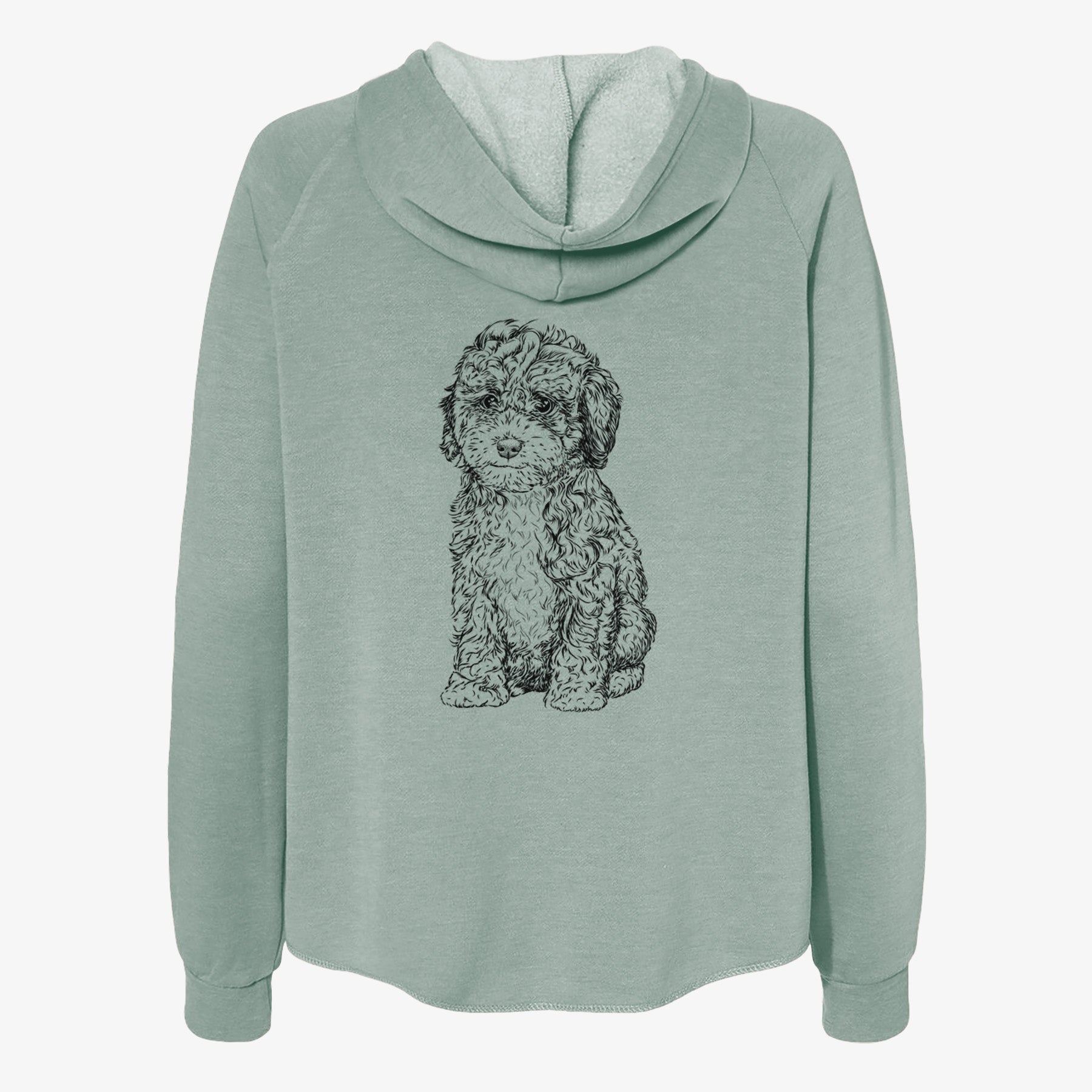 Sweet Tea the Mini Doodle - Women's Cali Wave Zip-Up Sweatshirt