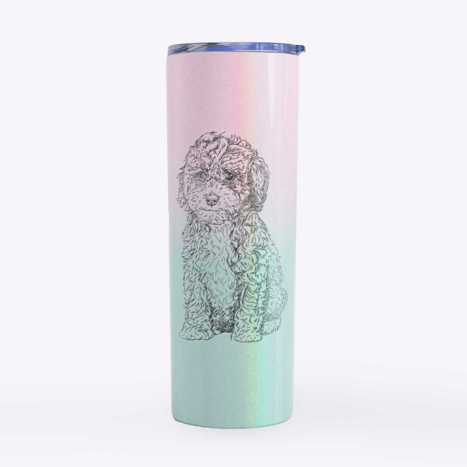 Happy Easter 20 Oz. Stainless Steel Skinny Tumbler With Straw.