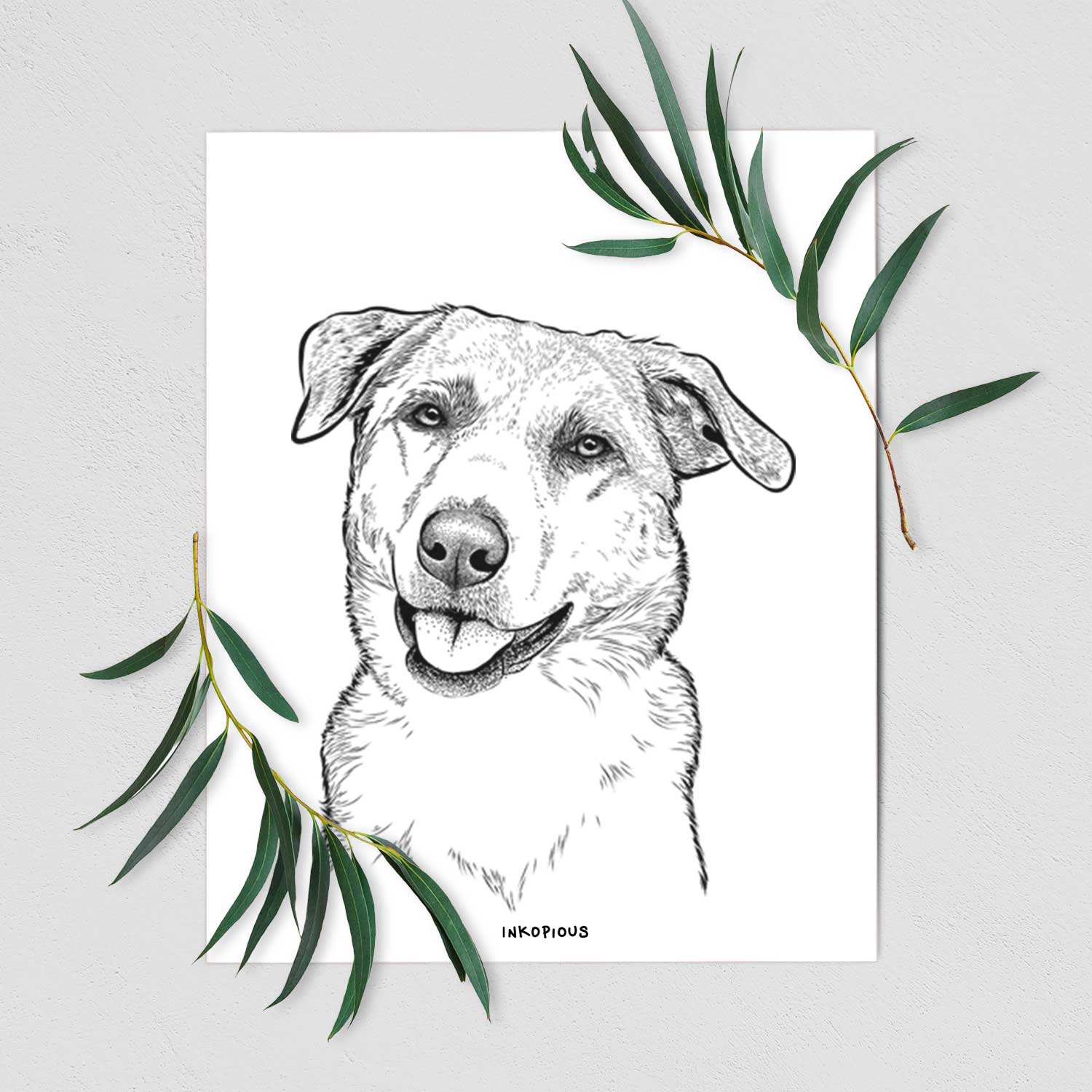 Sydney the Great Pyrenees Mix Art Print