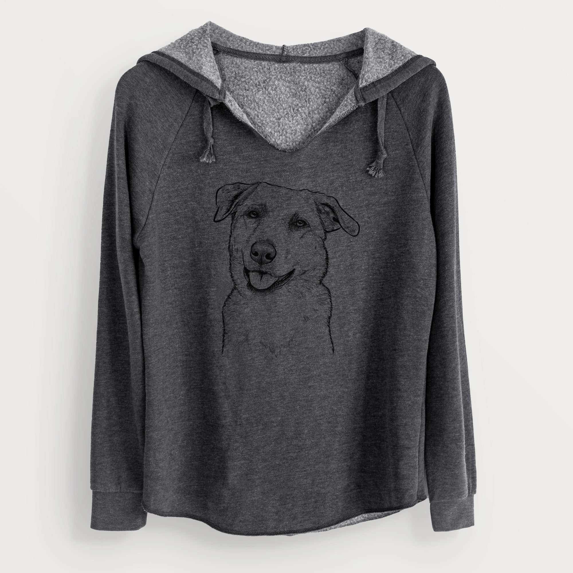 Bare Sydney the Great Pyrenees Australian Shepherd Mix - Cali Wave Hooded Sweatshirt