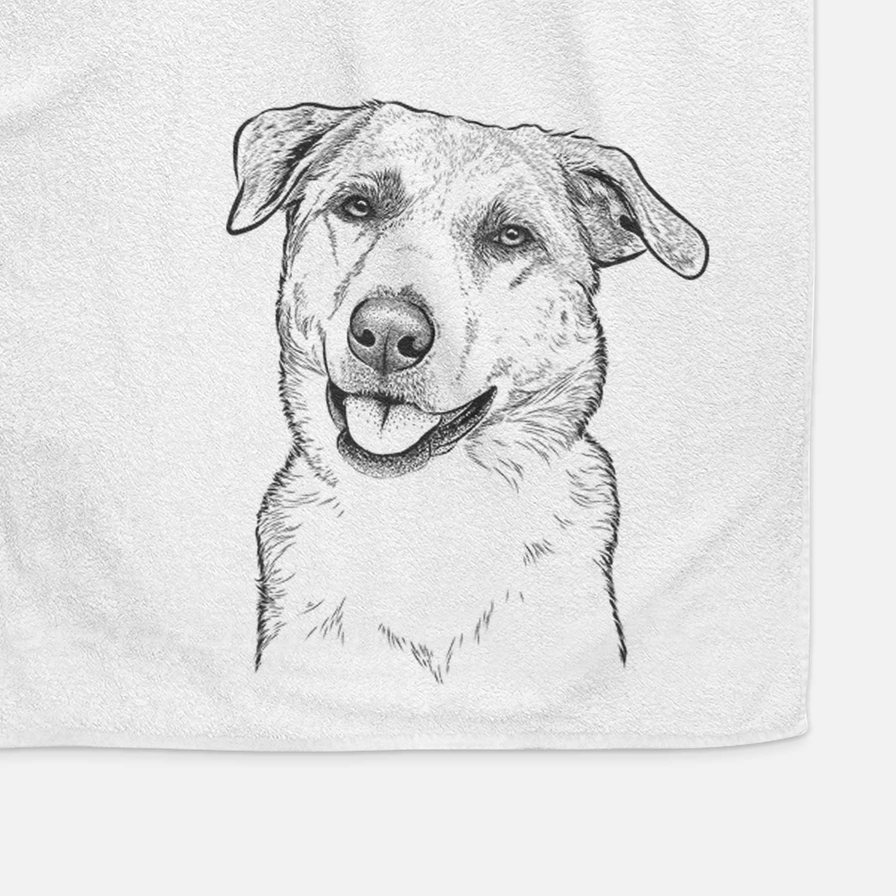 Sydney the Great Pyrenees Australian Shepherd Mix Decorative Hand Towel