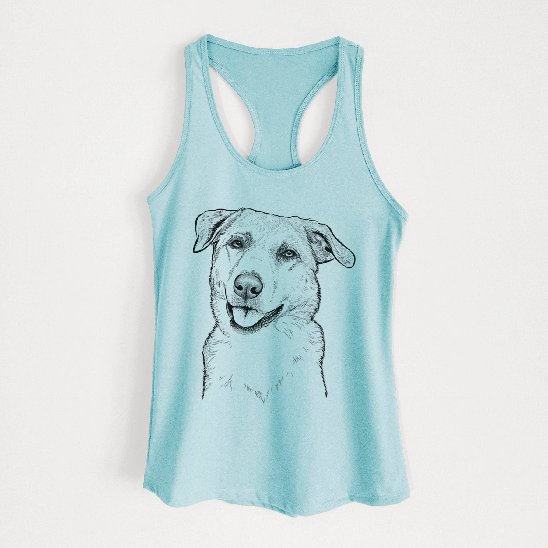 Sydney the Great Pyrenees Australian Shepherd Mix - Women's Racerback Tanktop