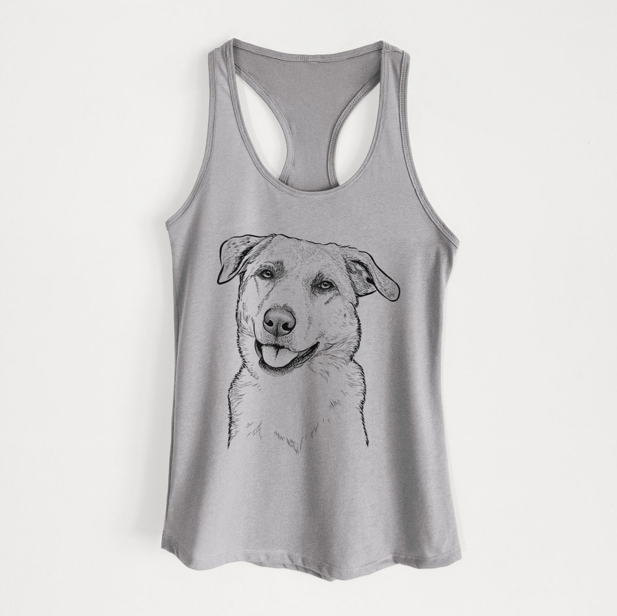 Sydney the Great Pyrenees Australian Shepherd Mix - Women&#39;s Racerback Tanktop