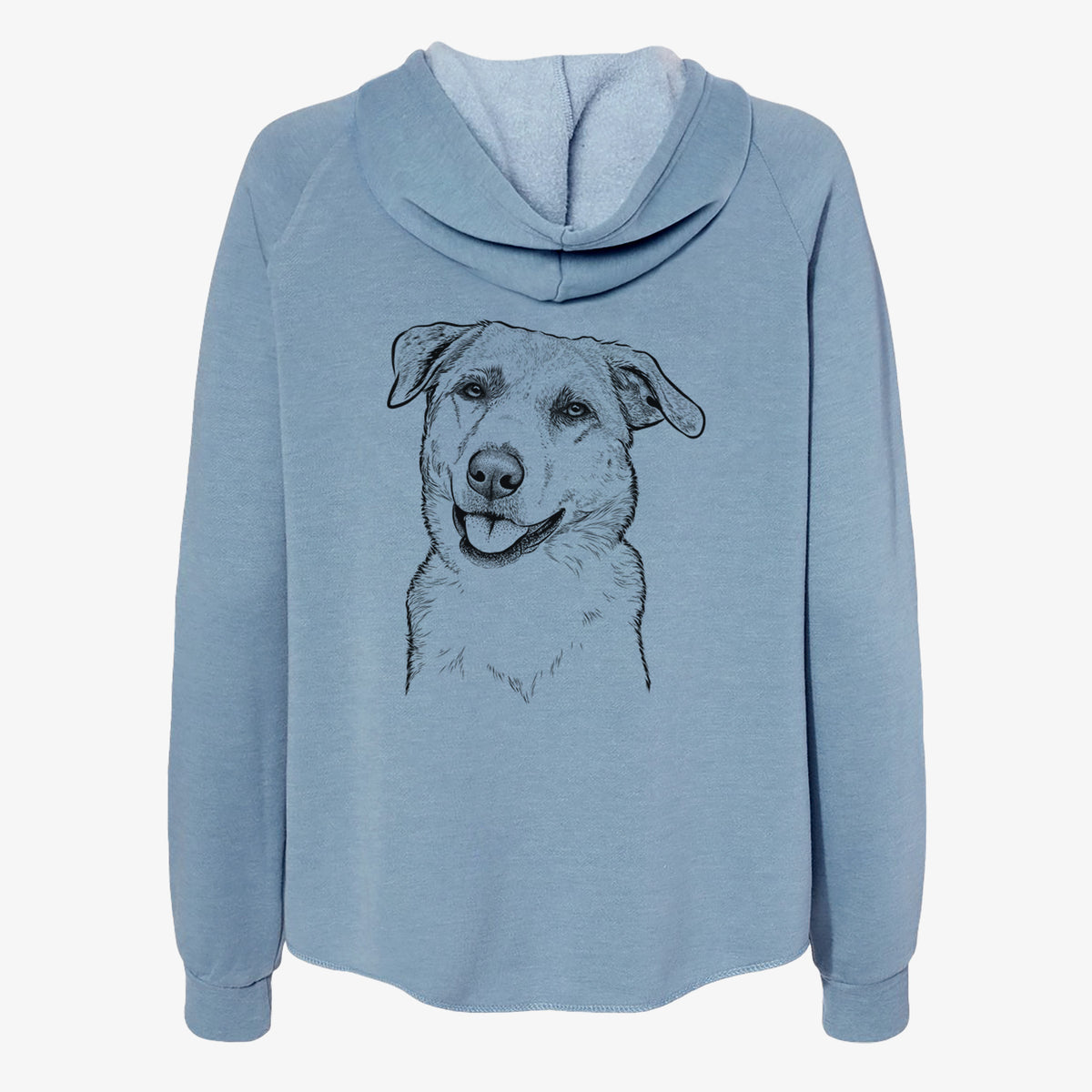 Sydney the Great Pyrenees Australian Shepherd Mix - Women's Cali Wave Zip-Up Sweatshirt
