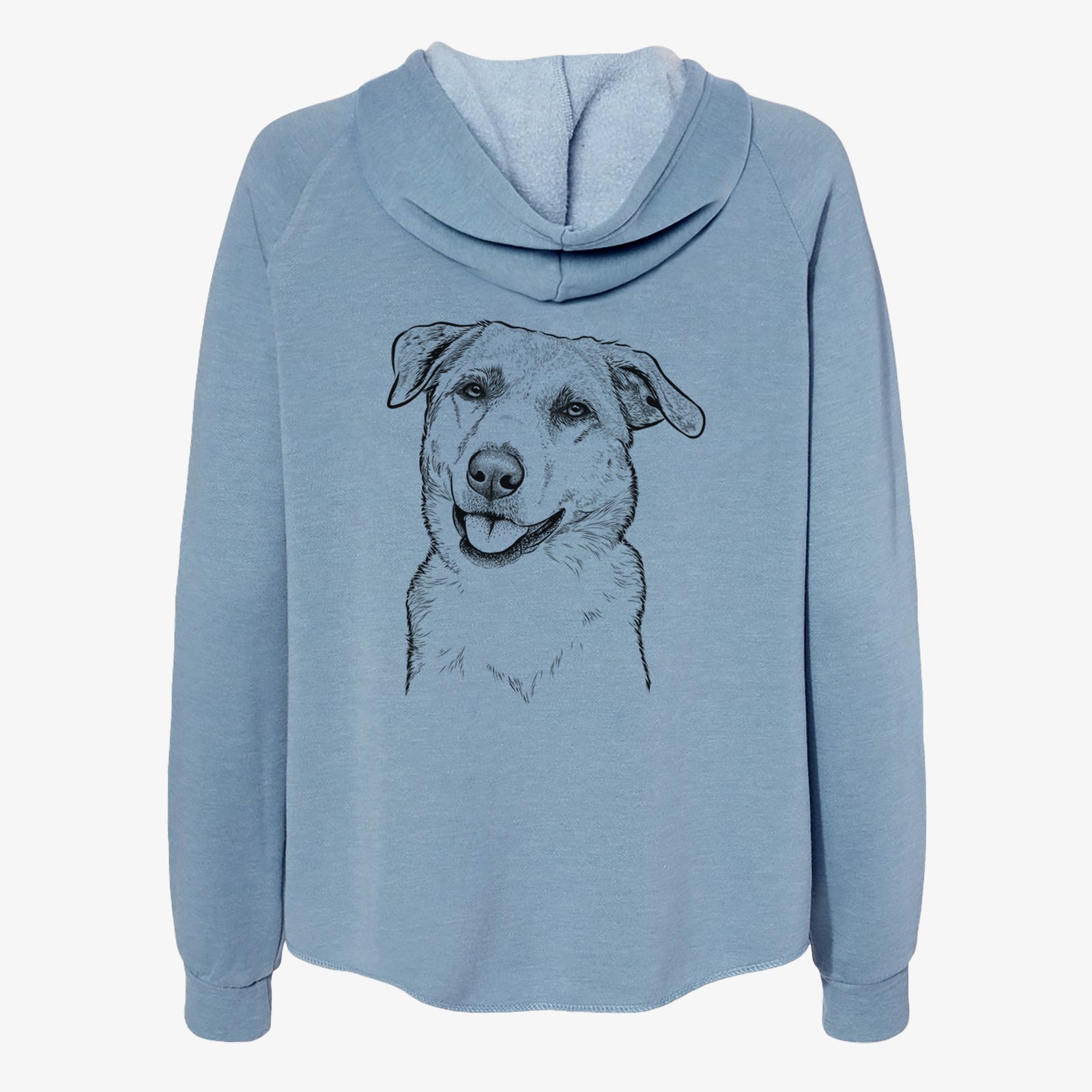 Sydney the Great Pyrenees Australian Shepherd Mix - Women's Cali Wave Zip-Up Sweatshirt
