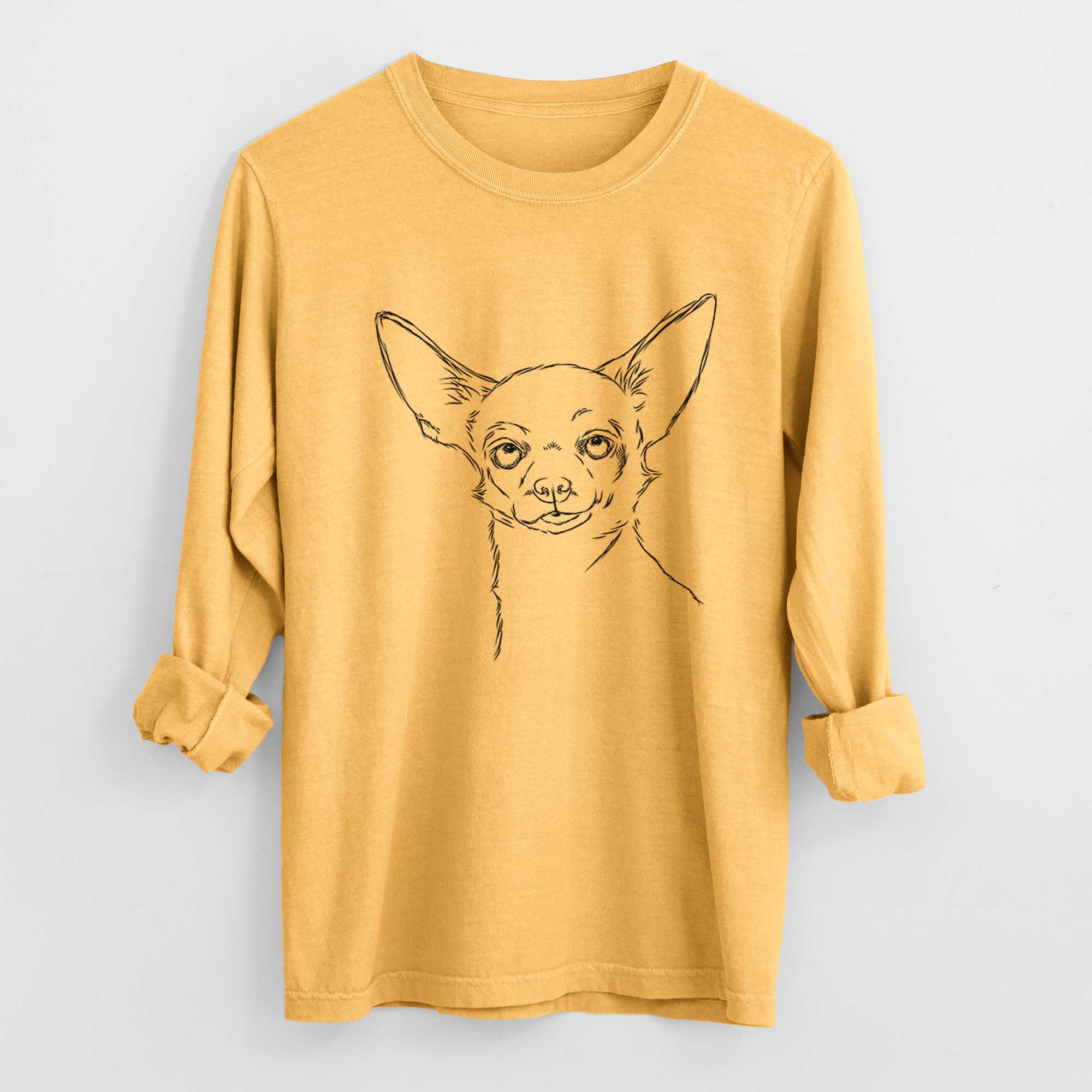 Bare Tabitha the Chihuahua - Heavyweight 100% Cotton Long Sleeve