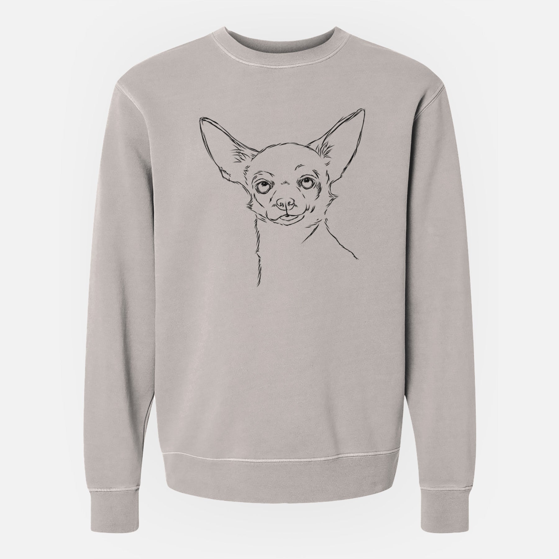 Bare Tabitha the Chihuahua - Unisex Pigment Dyed Crew Sweatshirt