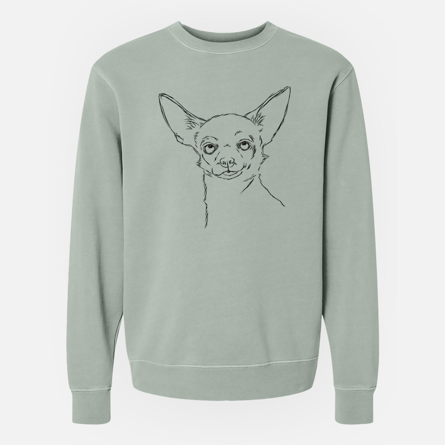 Bare Tabitha the Chihuahua - Unisex Pigment Dyed Crew Sweatshirt