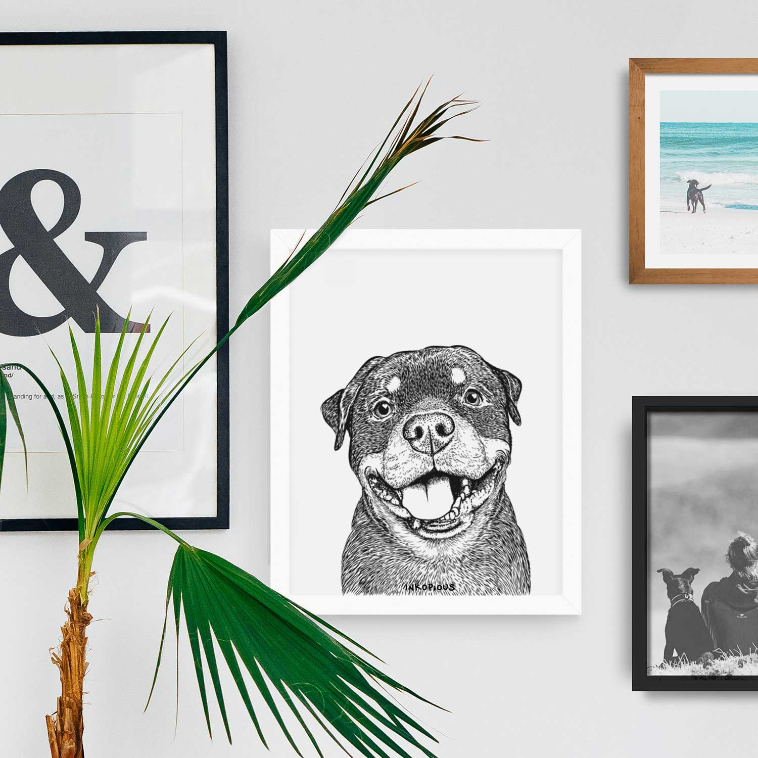 Talos the Rottweiler Art Print