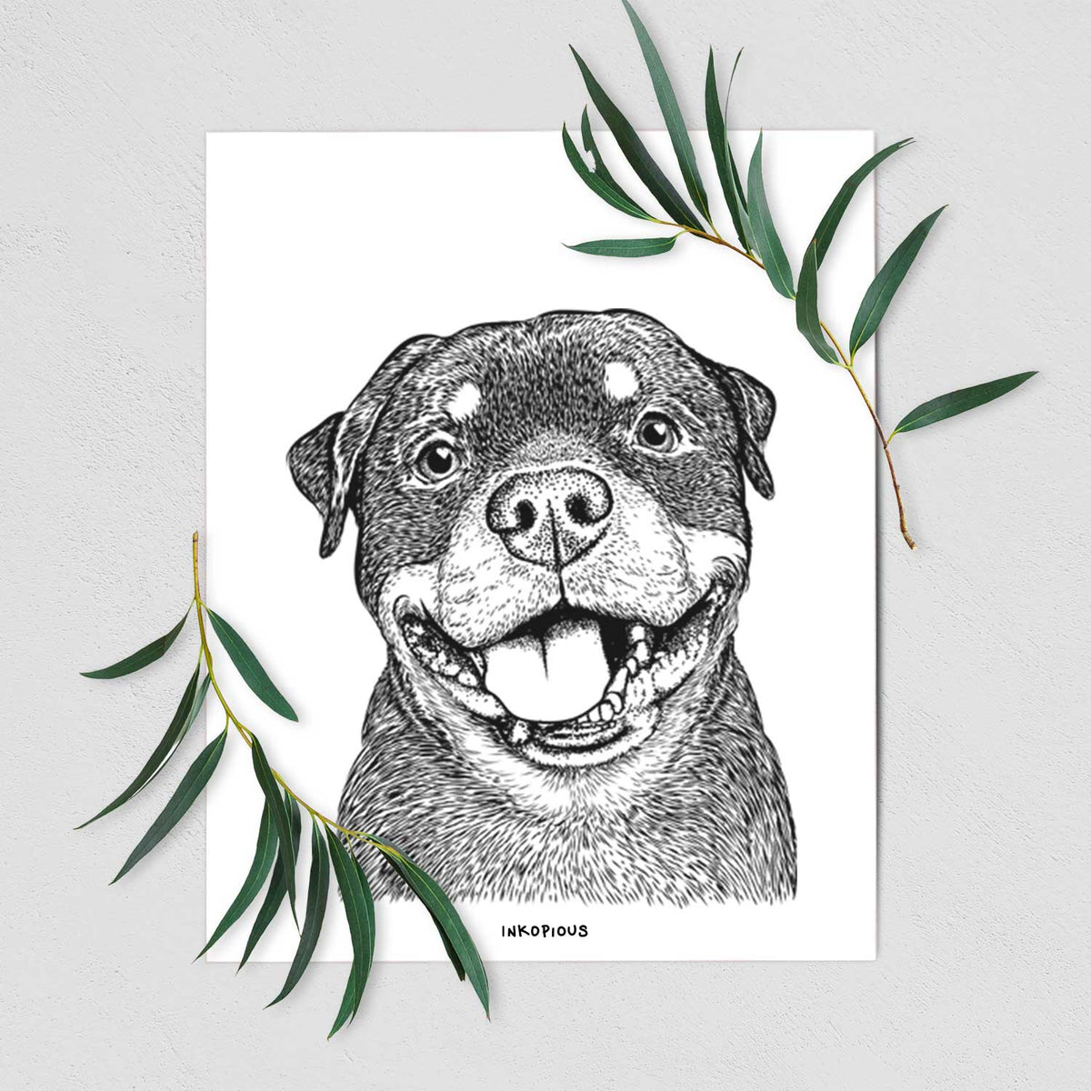 Talos the Rottweiler Art Print