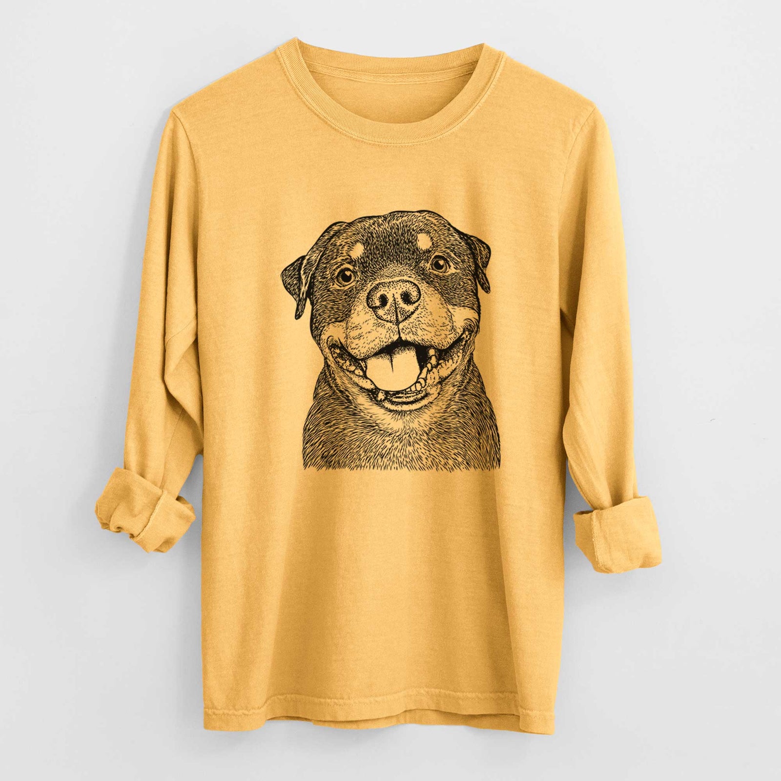 Bare Talos the Rottweiler - Heavyweight 100% Cotton Long Sleeve