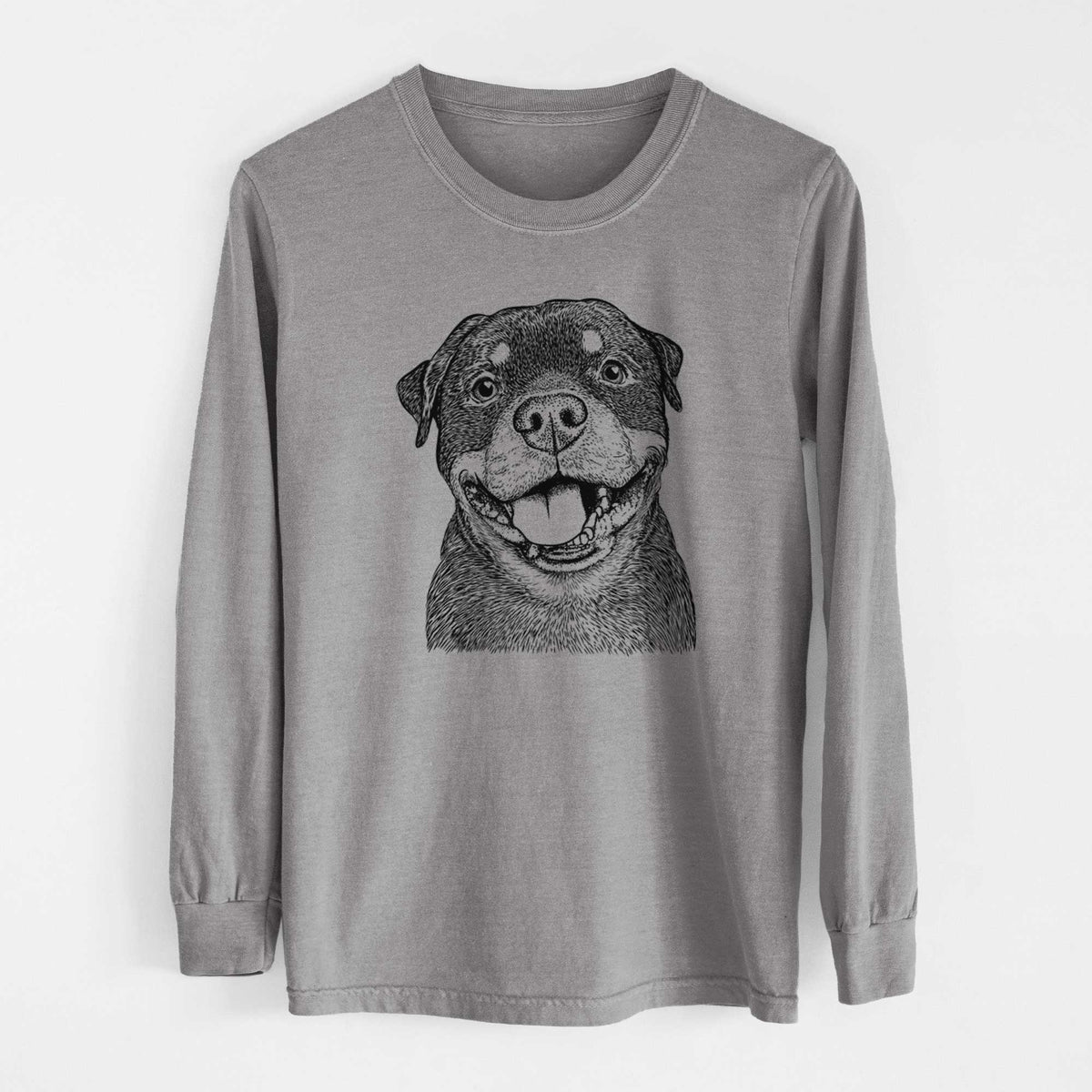 Bare Talos the Rottweiler - Heavyweight 100% Cotton Long Sleeve