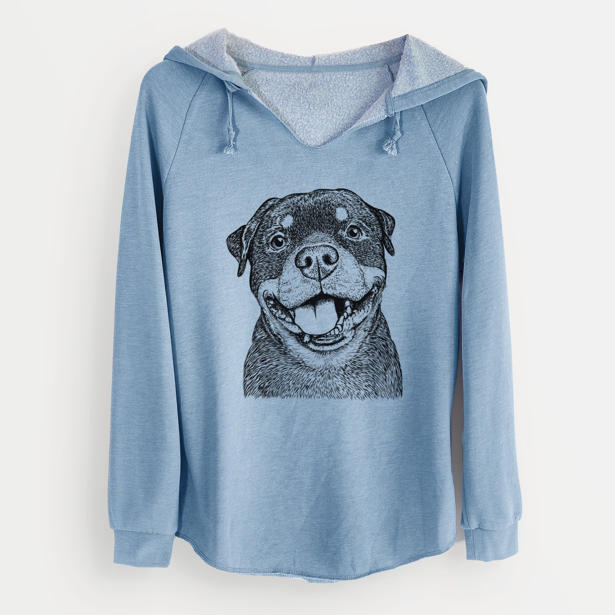 Bare Talos the Rottweiler - Cali Wave Hooded Sweatshirt