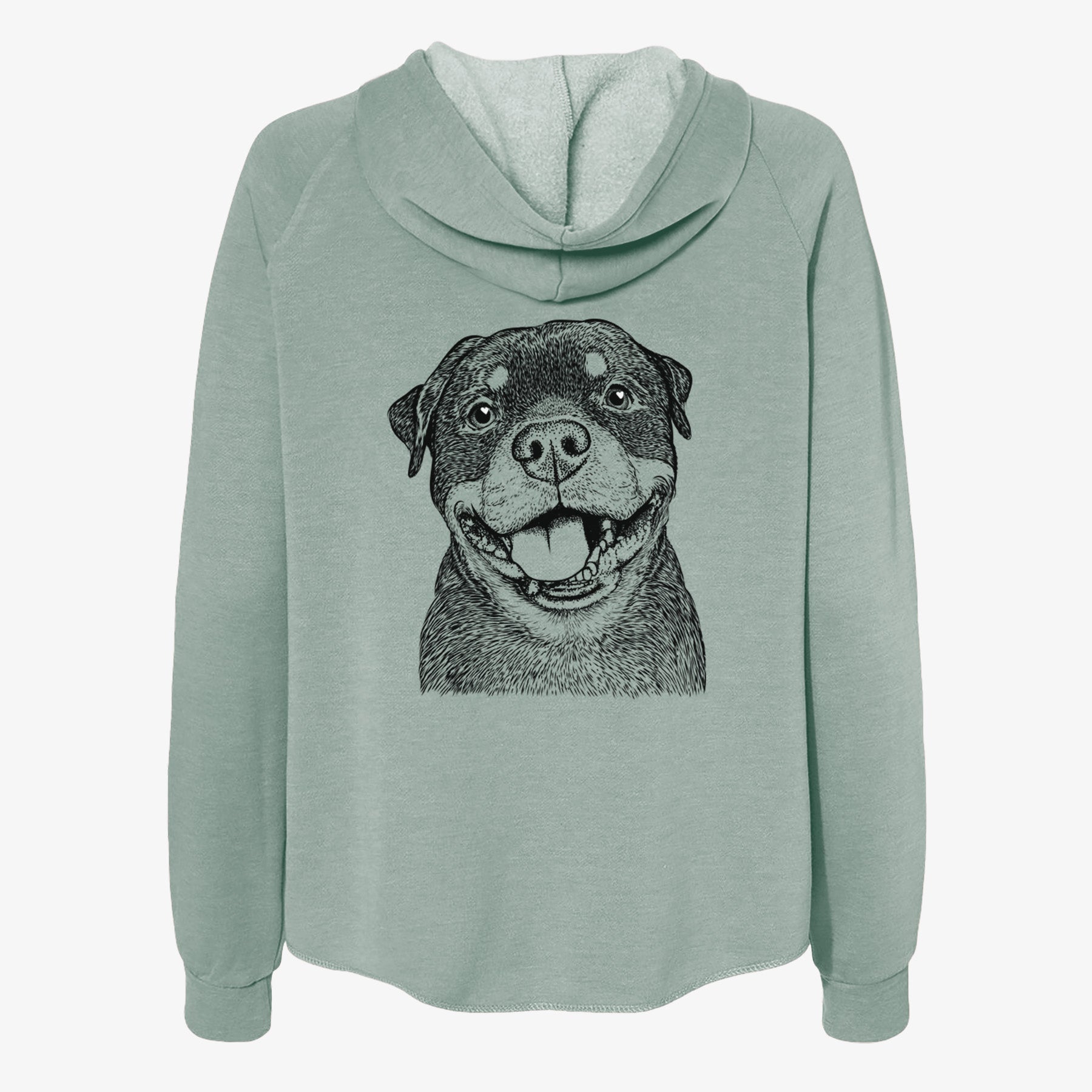 Talos the Rottweiler - Women's Cali Wave Zip-Up Sweatshirt