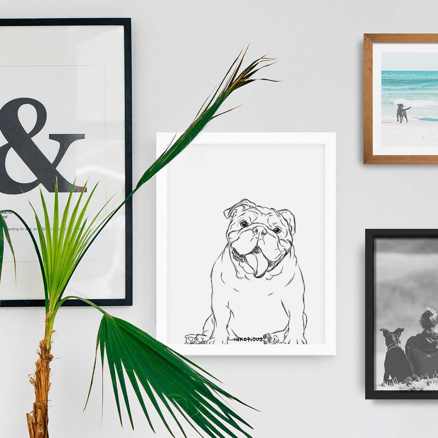 Tank the English Bulldog Art Print