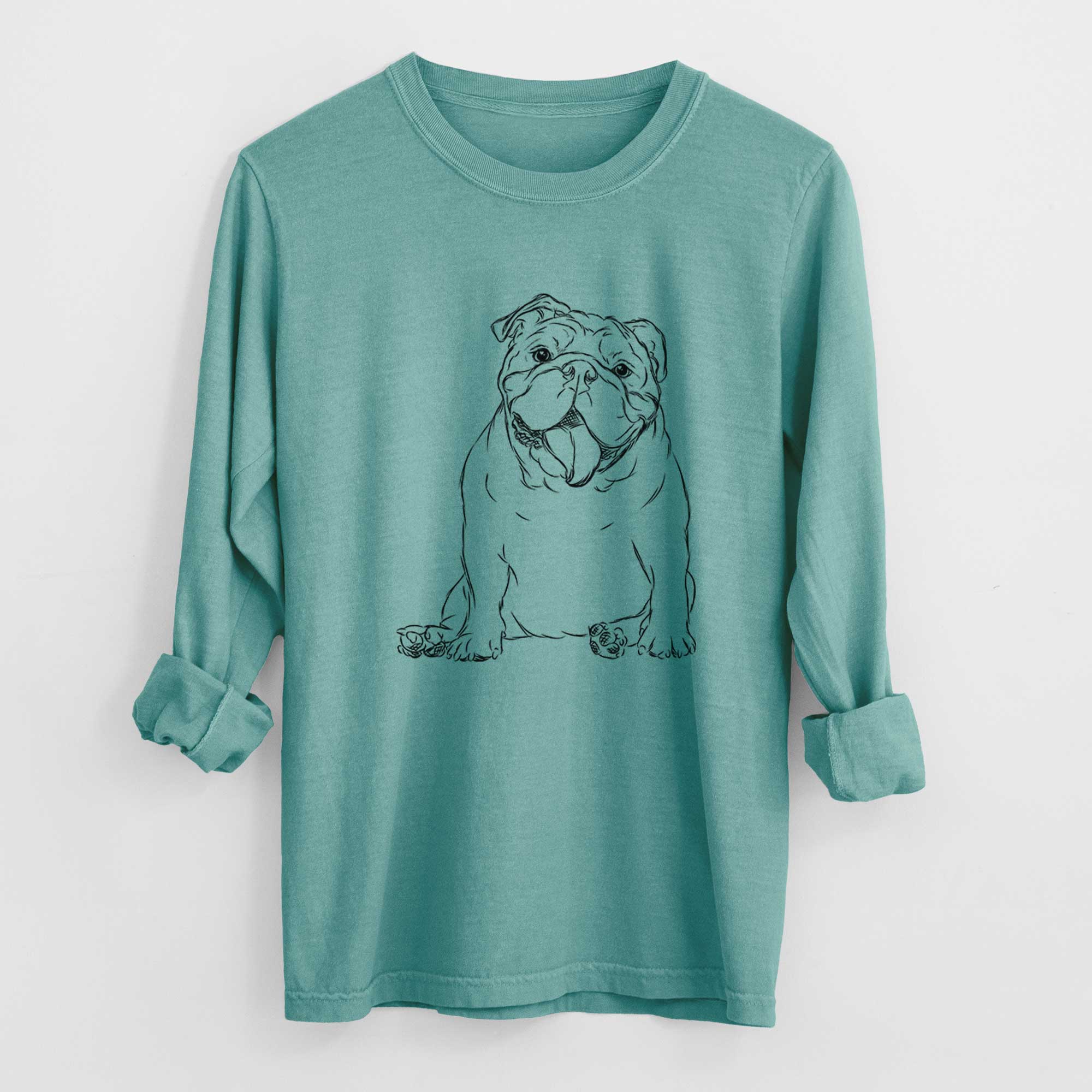 Bare Tank the English Bulldog - Heavyweight 100% Cotton Long Sleeve