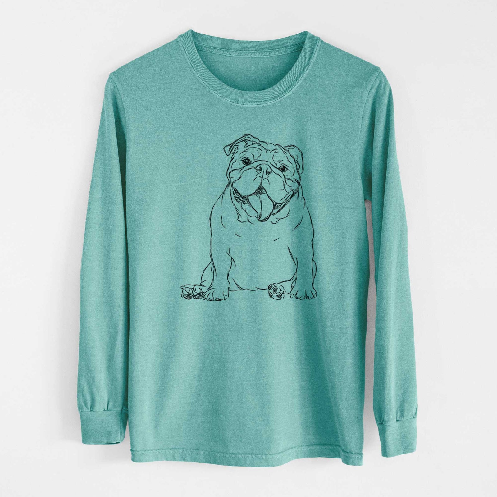 Bare Tank the English Bulldog - Heavyweight 100% Cotton Long Sleeve