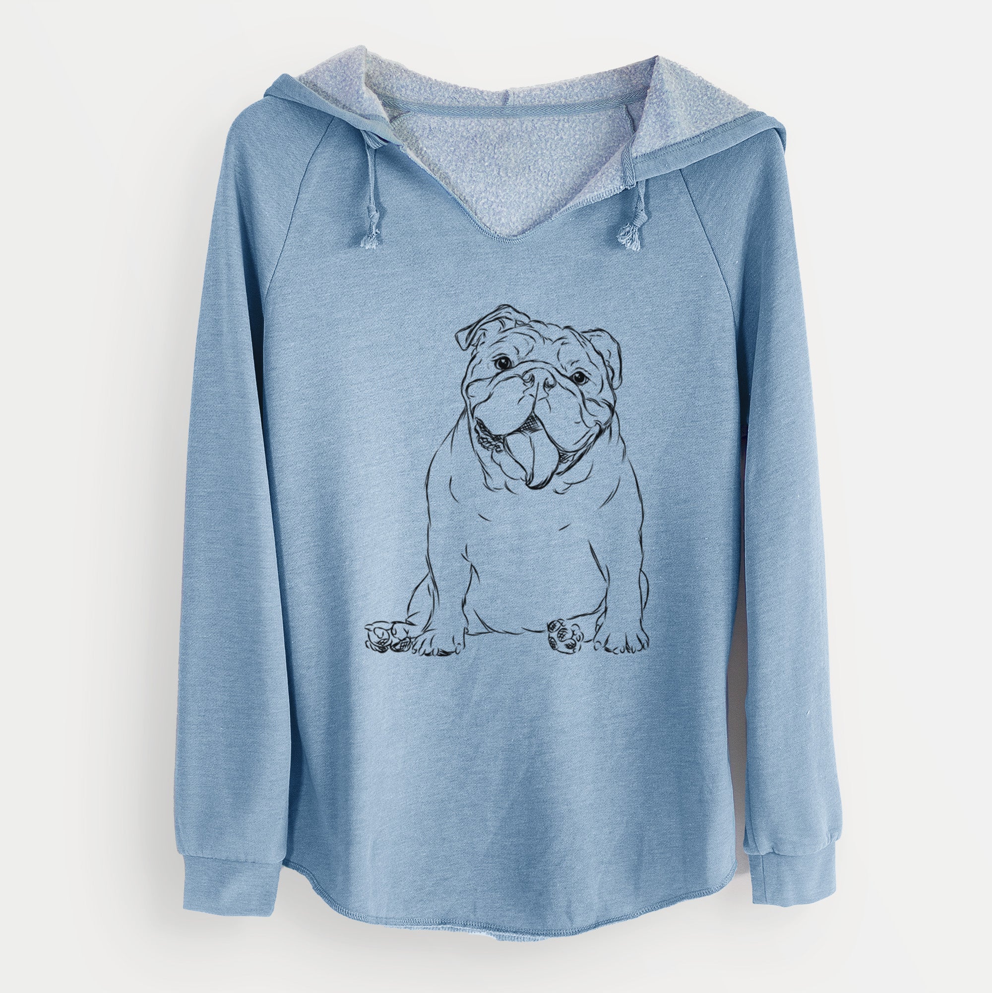 Bare Tank the English Bulldog - Cali Wave Hooded Sweatshirt