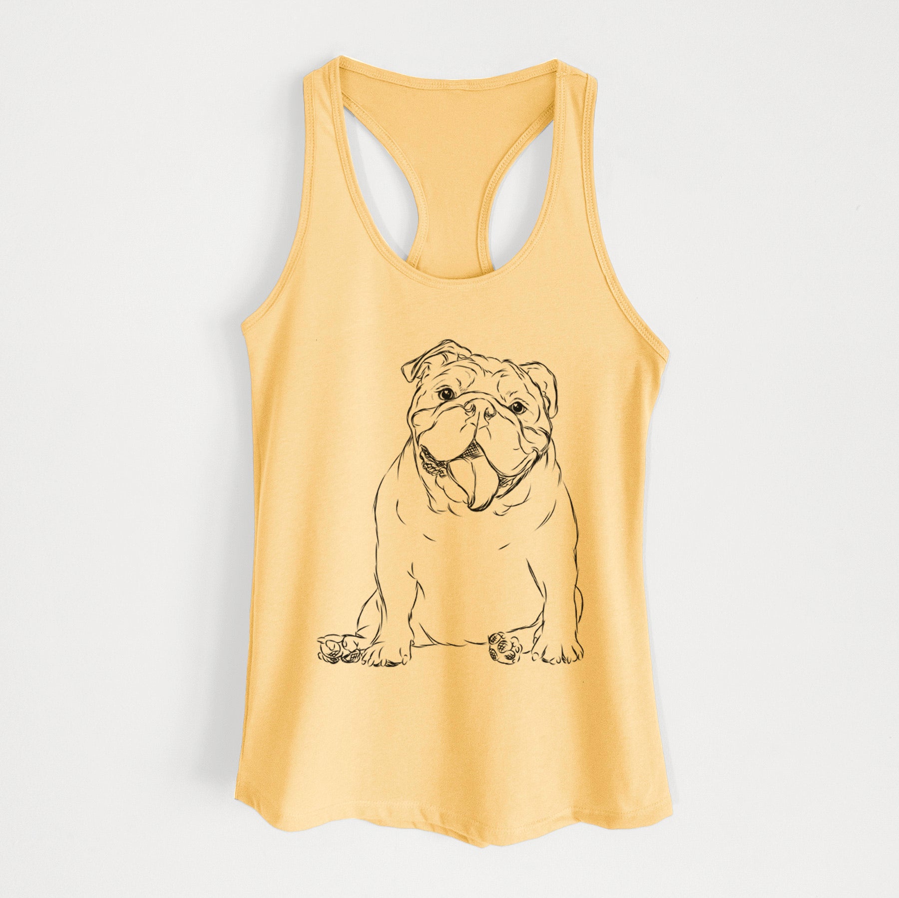 Tank the English Bulldog - Women's Racerback Tanktop