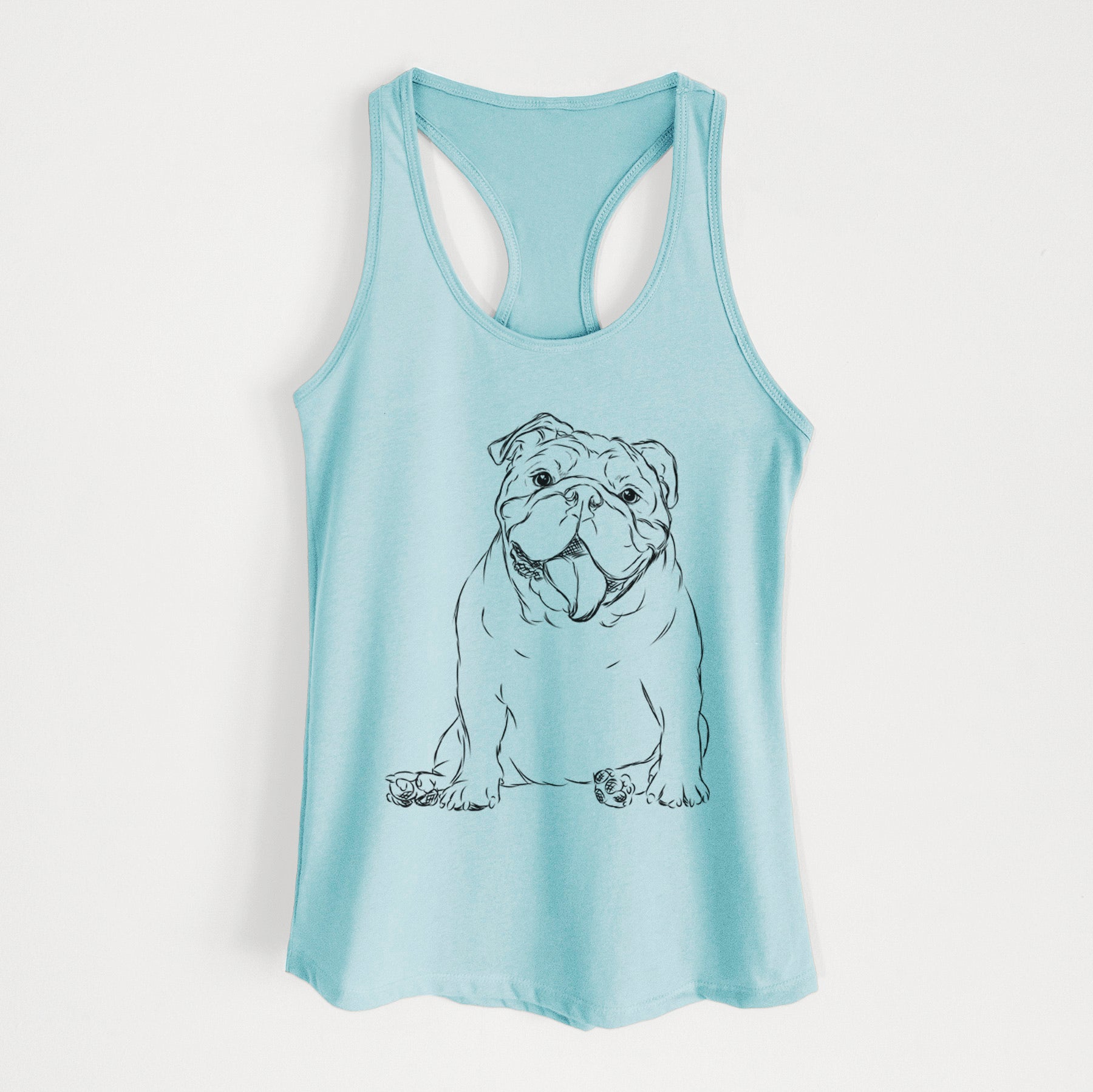 Tank the English Bulldog - Women's Racerback Tanktop