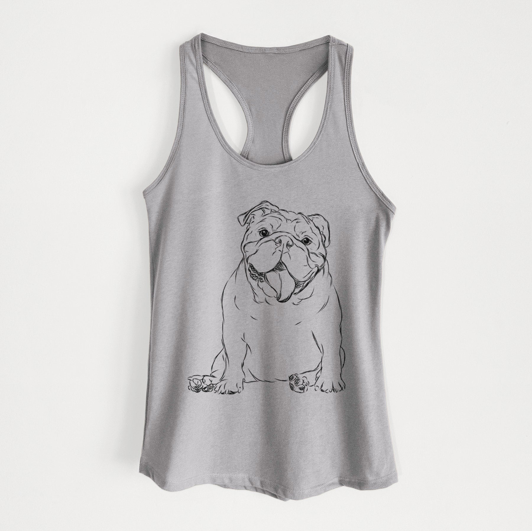 Tank the English Bulldog - Women's Racerback Tanktop