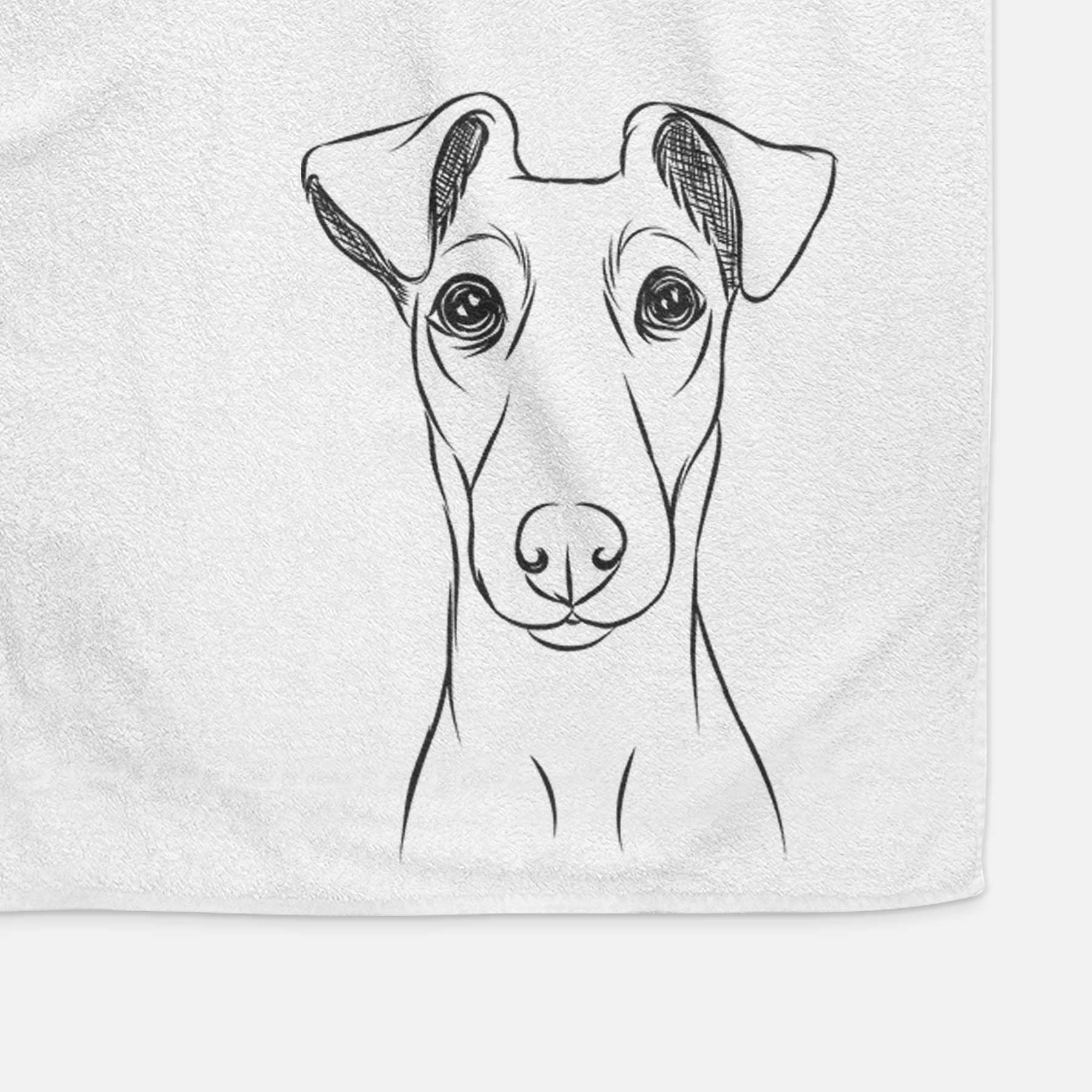 Tanner the Fox Terrier Decorative Hand Towel