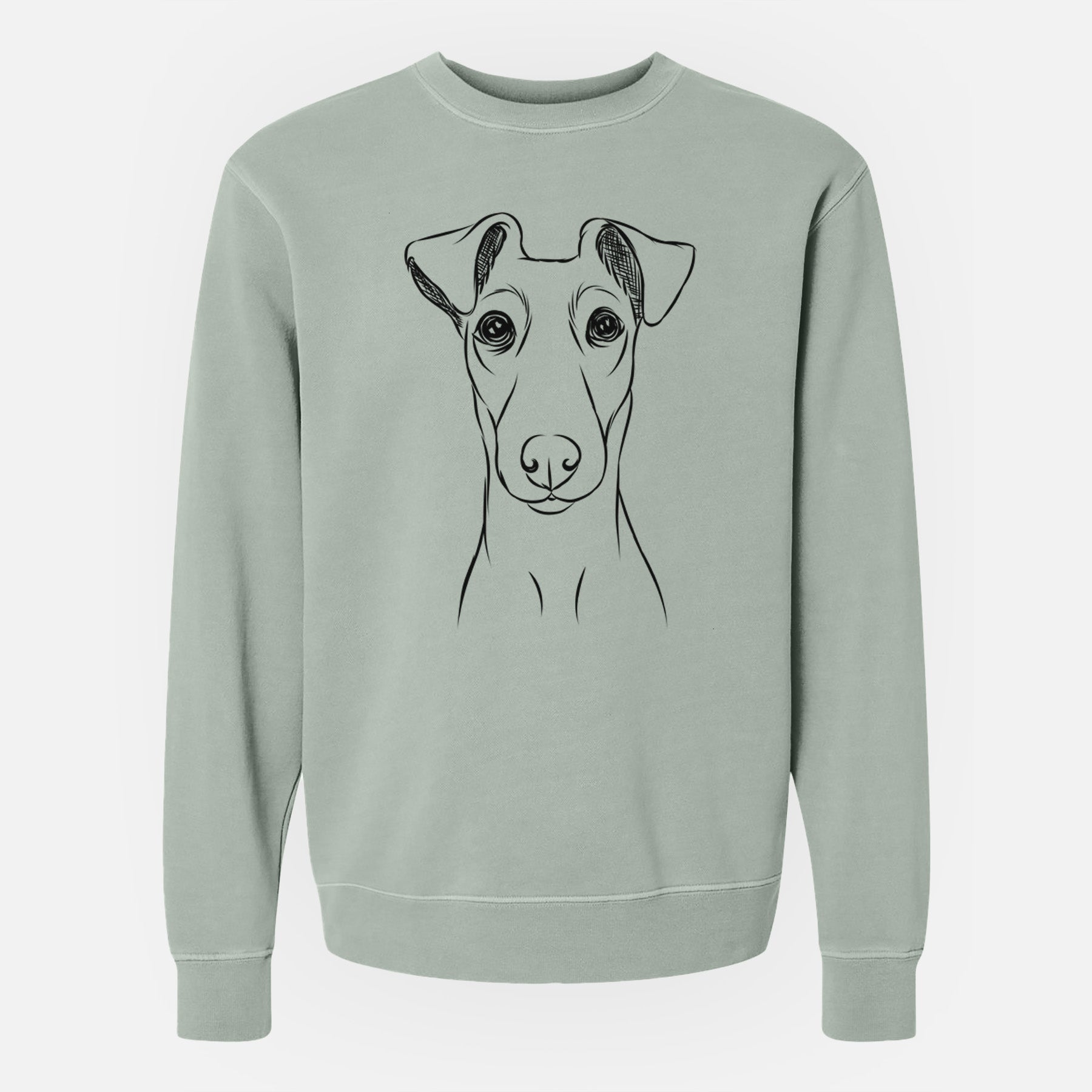 Bare Tanner the Fox Terrier - Unisex Pigment Dyed Crew Sweatshirt